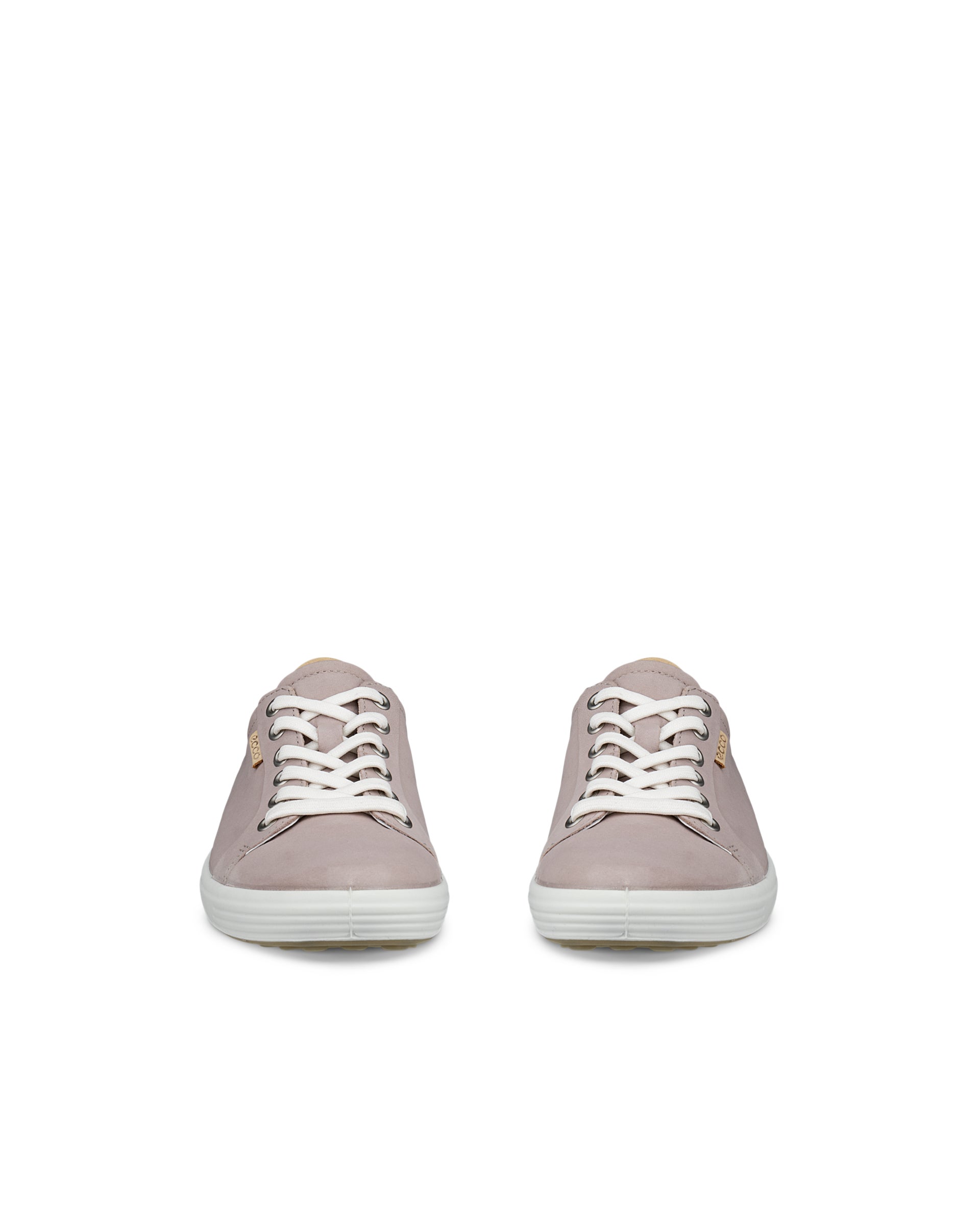 Women's ECCO® Soft 7 Nubuck Sneaker - Grey - Front pair