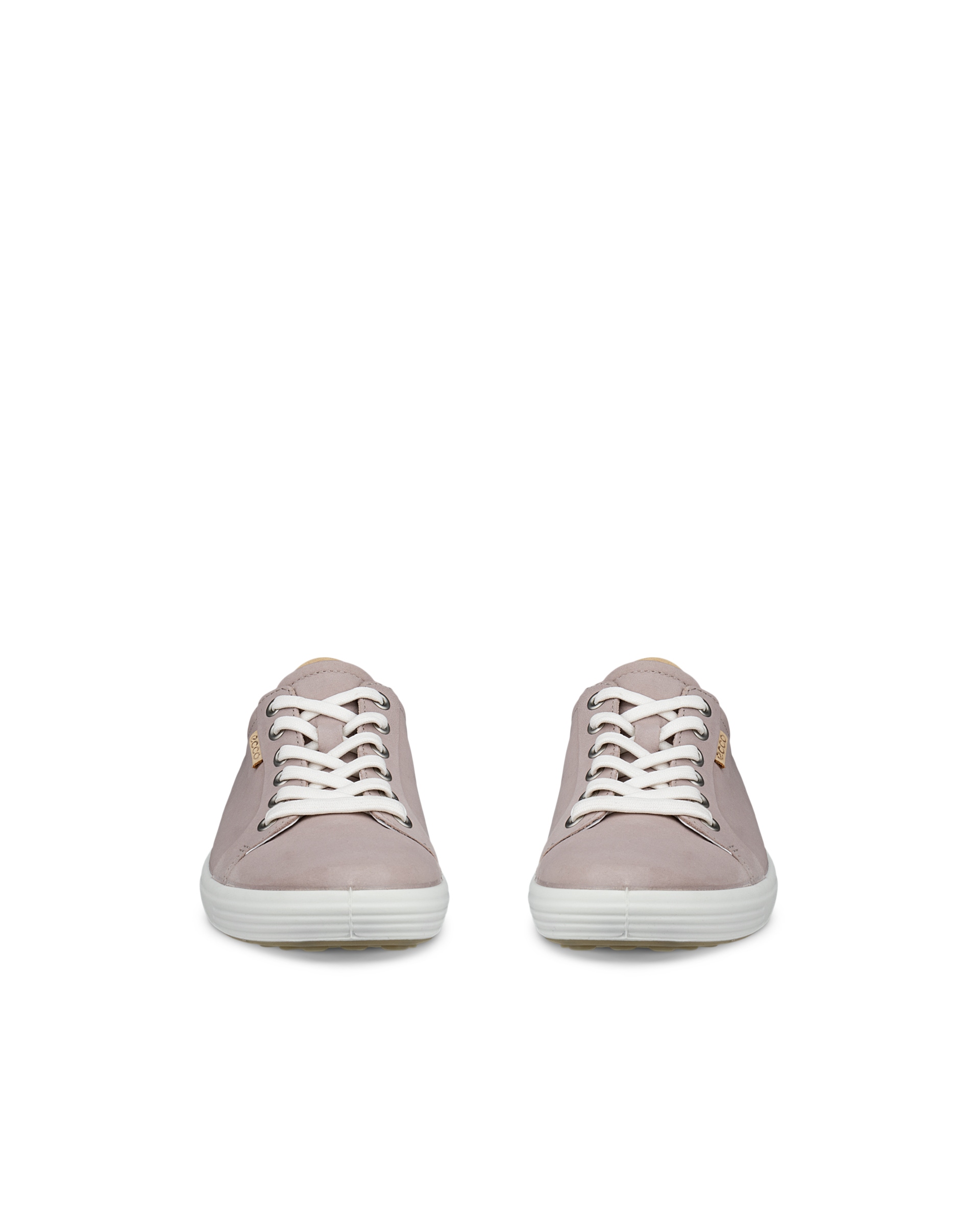 Women's ECCO® Soft 7 Nubuck Sneaker - Red - Front pair