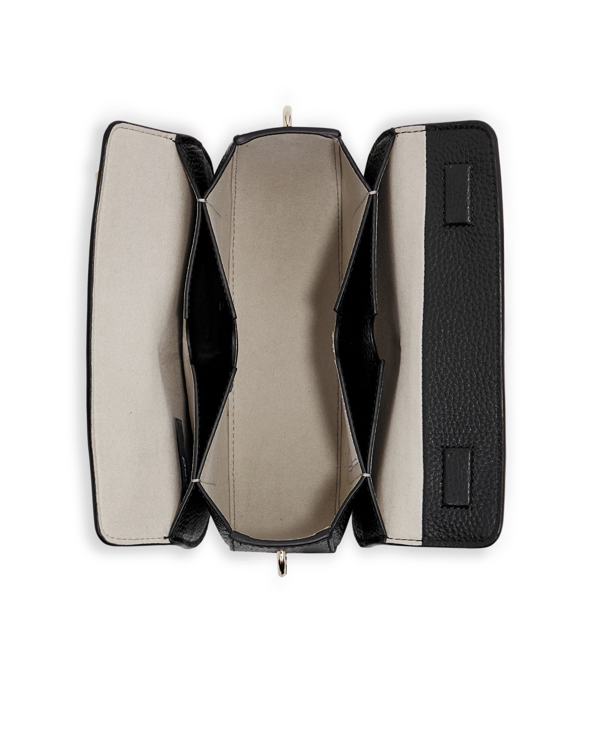 ECCOยฎ Textureblock Leather Saddle Bag - Black - Birdeye
