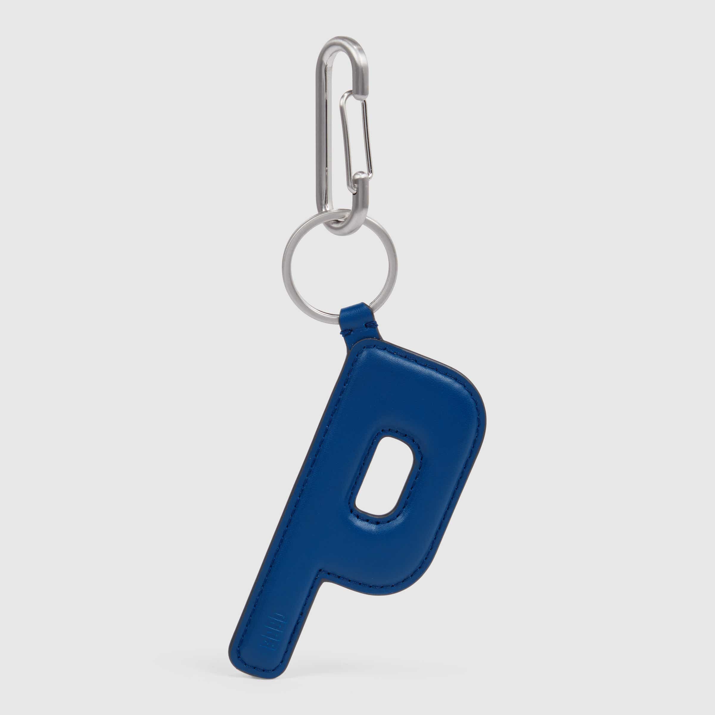 ECCO® E Padded 'P' Leather Charm - Blue - Main