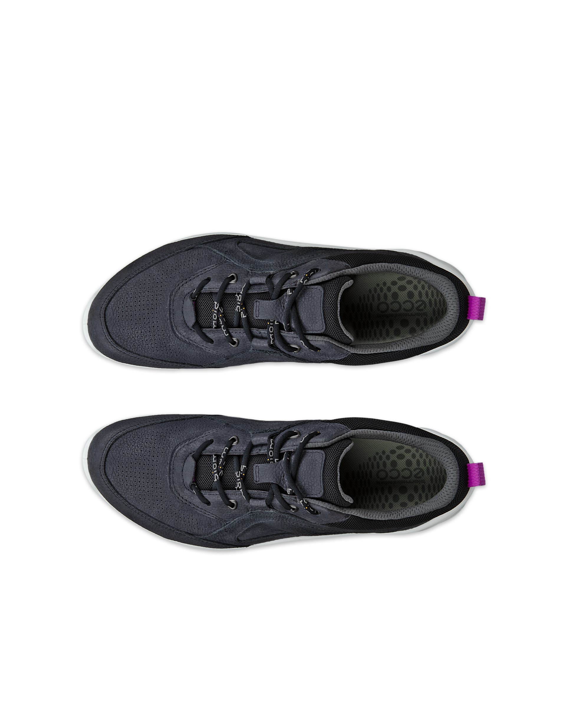 Women's ECCO® Biom Energi Nubuck Outdoor Sneaker - Black - Top left pair