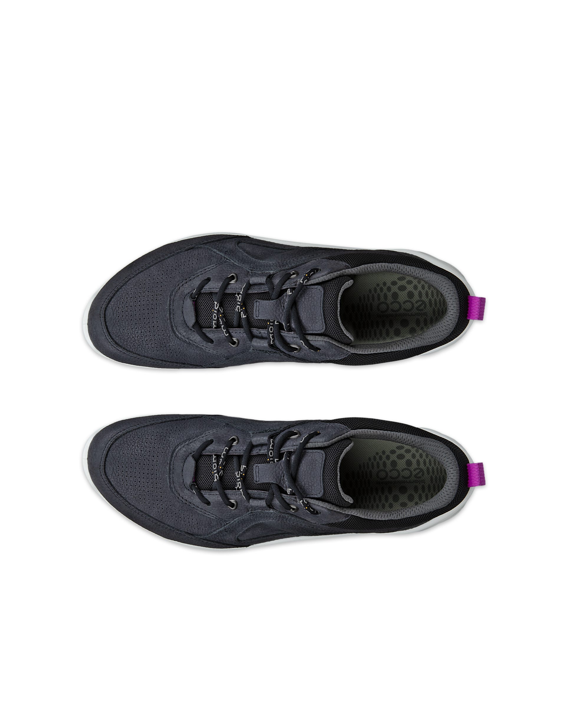 Women's ECCO® Biom Energi Nubuck Outdoor Sneaker - Black - Top left pair