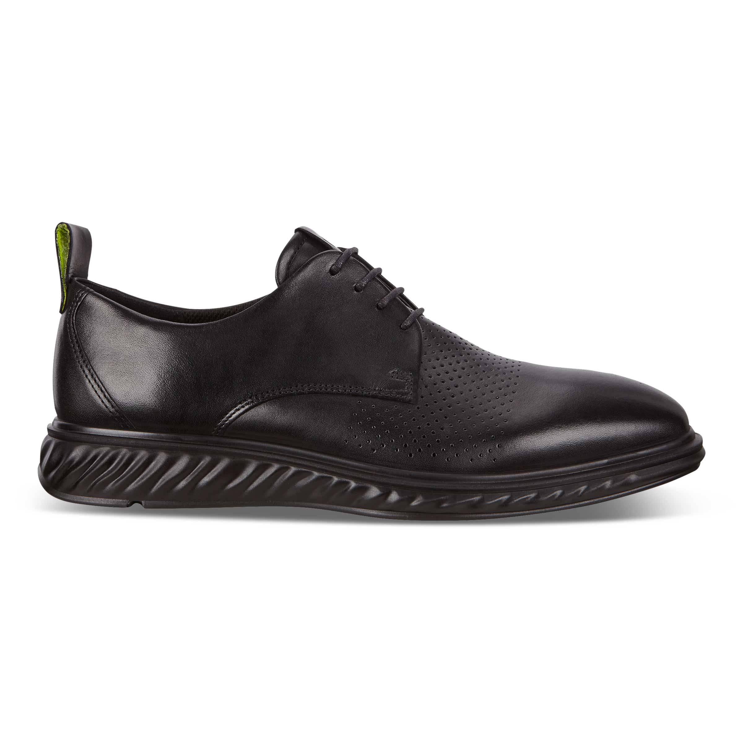 ECCO ST.1 Hybrid Lite メンズ レザーダービーシューズ - ブラック - Outside