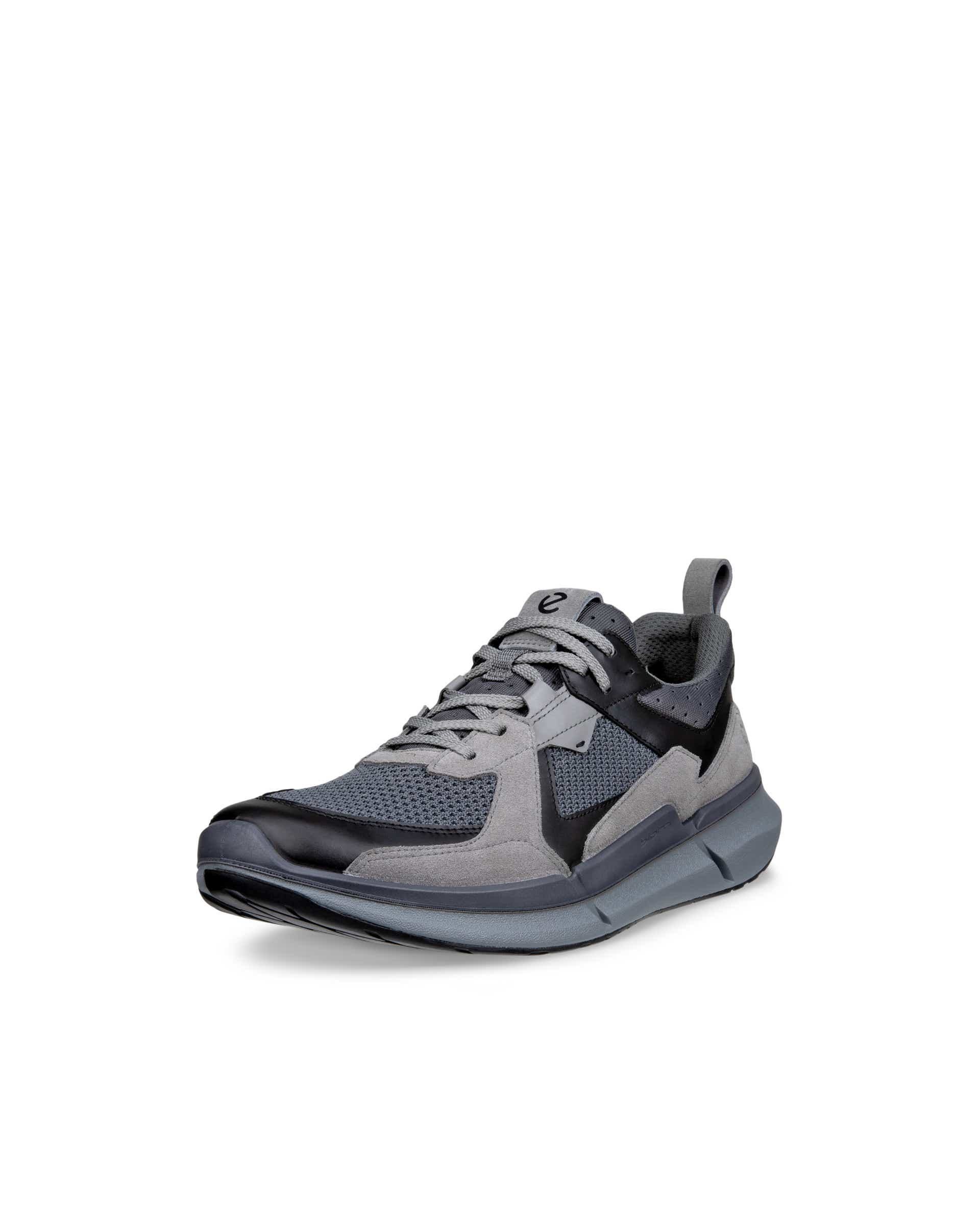 ECCO® BIOM 2.2 heren leren sneaker - Grijs - Main