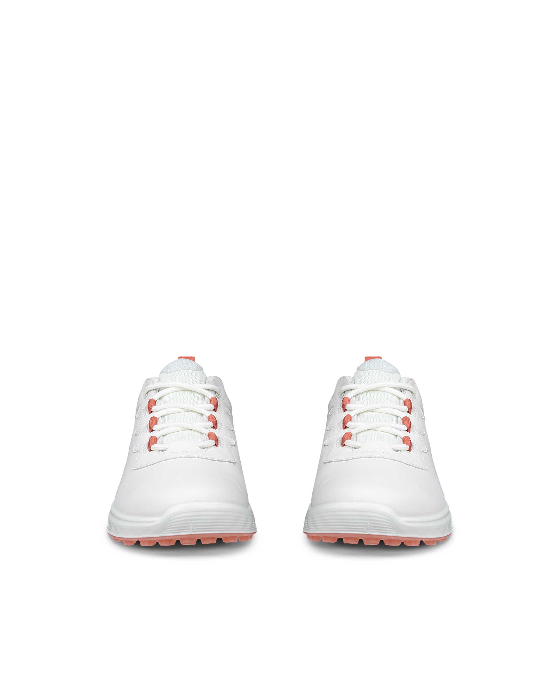 ECCO® GOLF S-CASUAL chaussure de golf imperméable en cuir pour femme - Blanc - Front pair