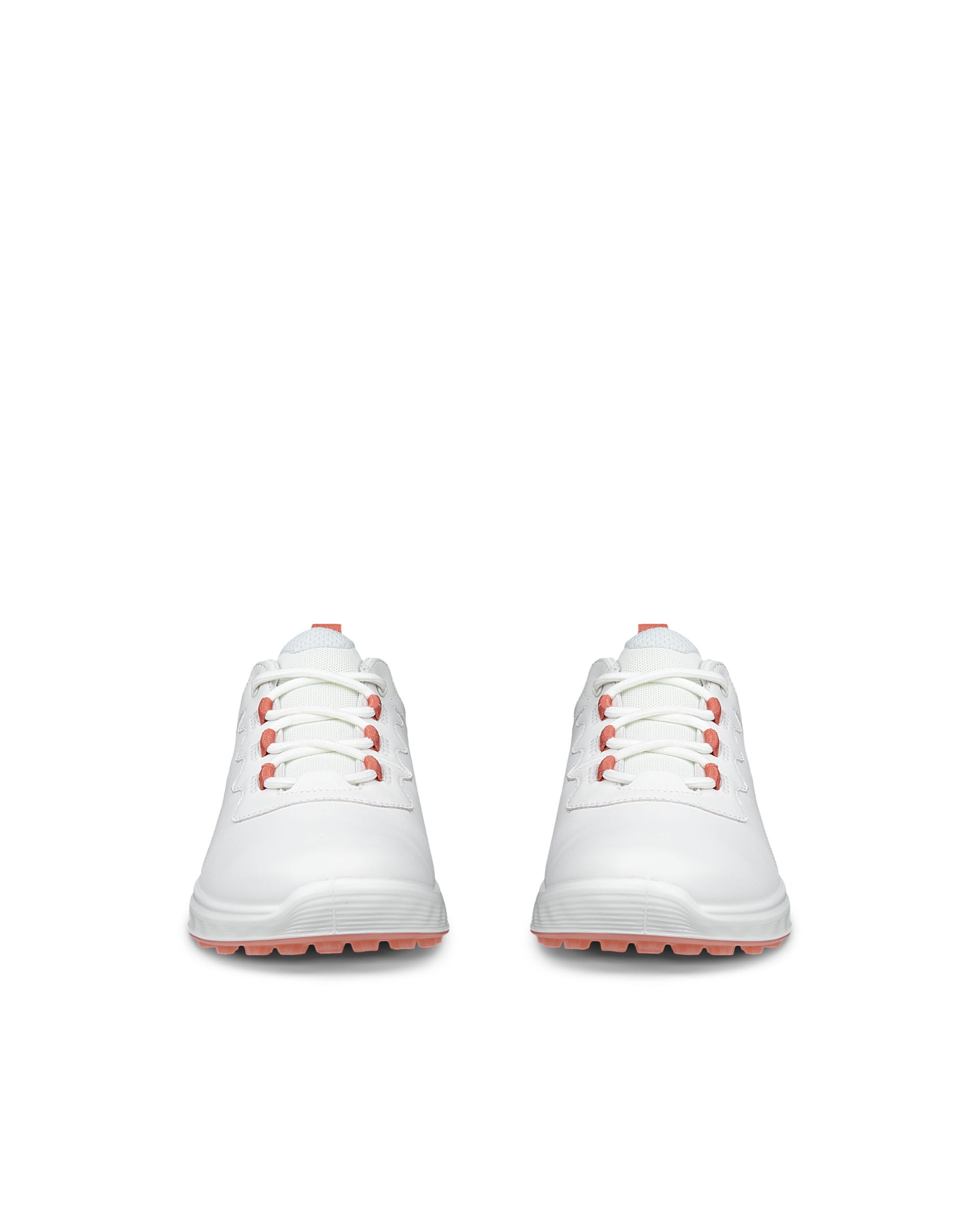 ECCO® GOLF S-CASUAL chaussure de golf imperméable en cuir pour femme - Blanc - Front pair