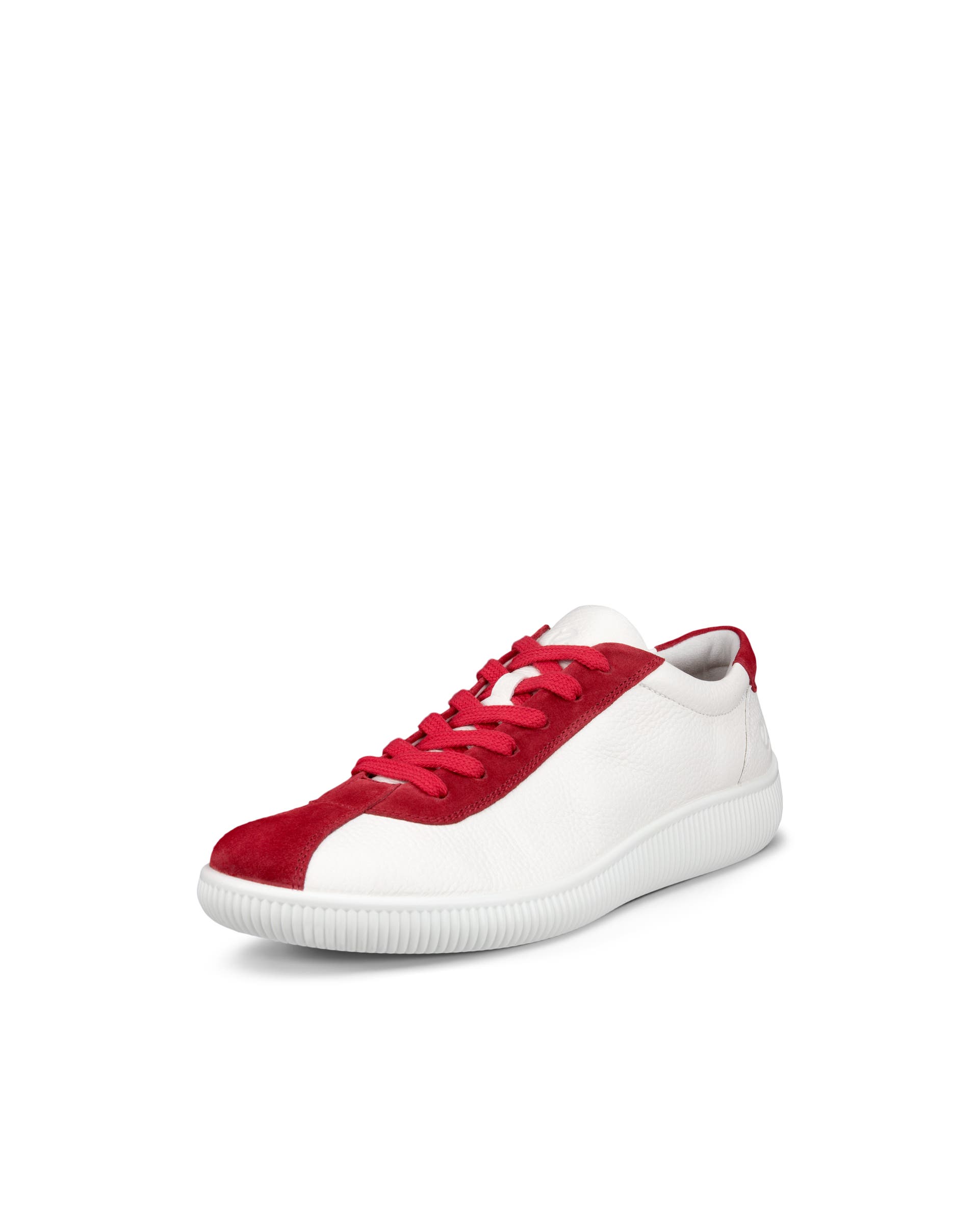 ECCO Soft Zero メンズ レザースニーカー - レッド - Main