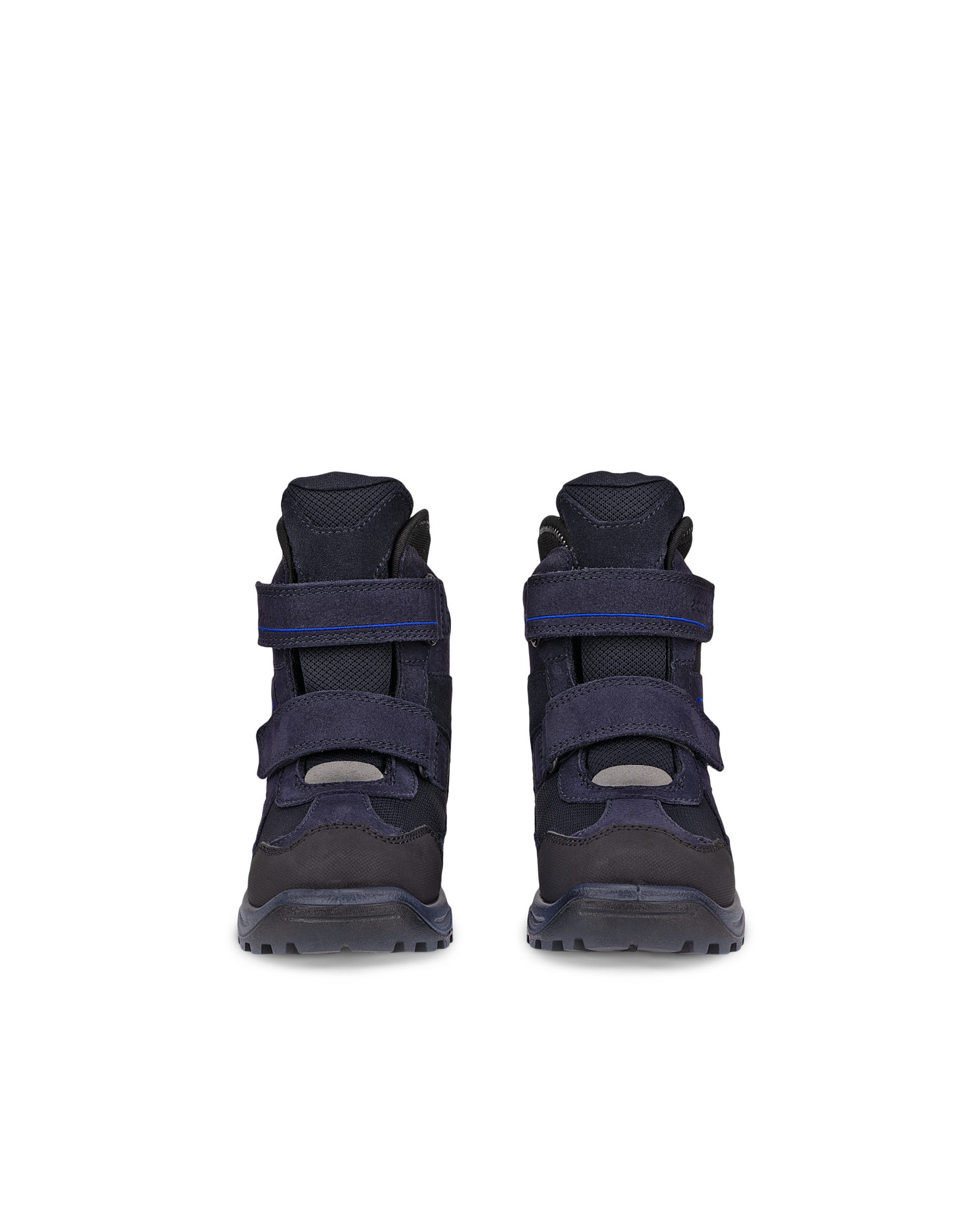Dziecięce wodoodporne nubukowe buty zimowe ECCO® SNOW MOUNTAIN - Niebieski - Front pair