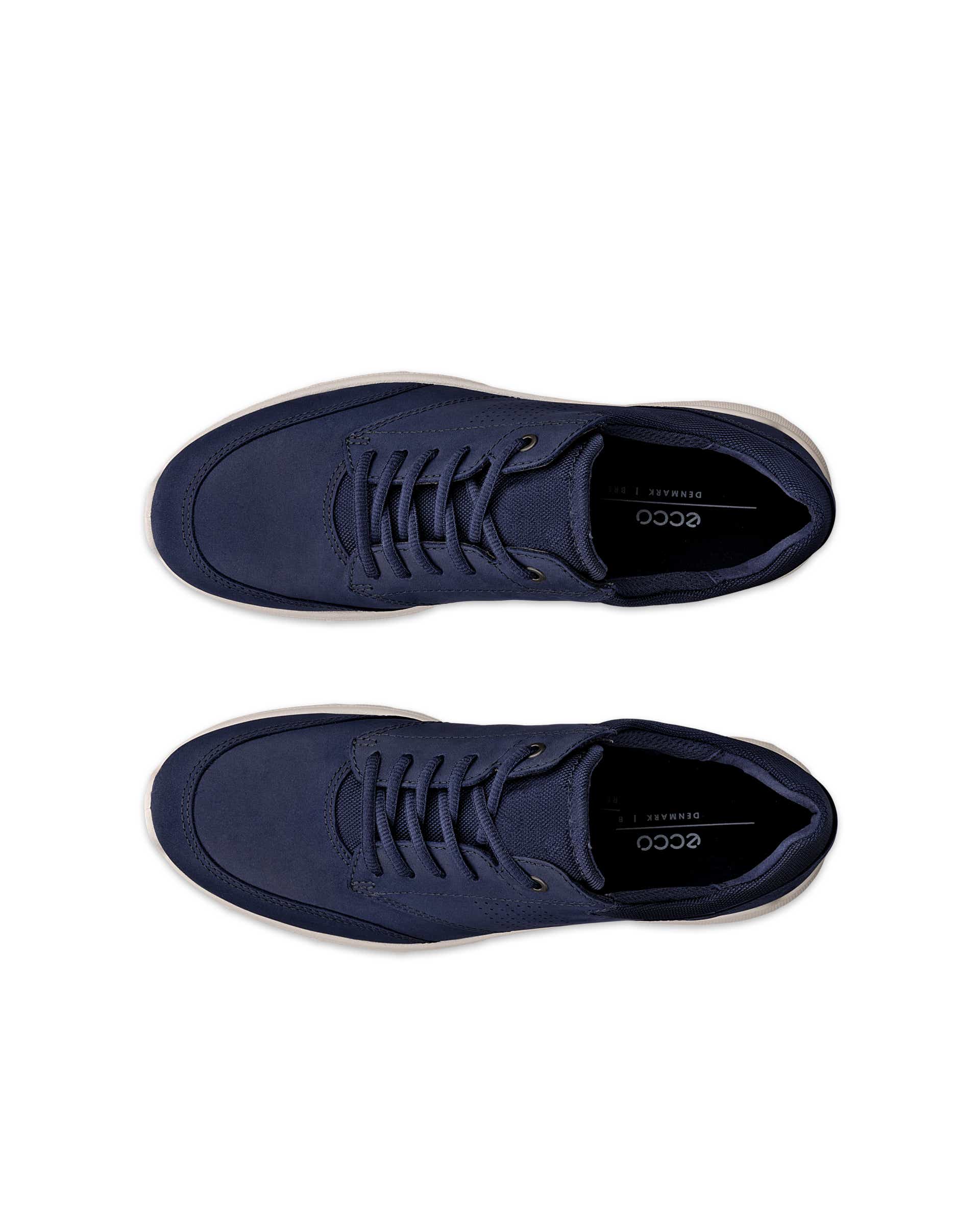 ECCO® Irving chaussures en nubuck pour homme - Bleu - Top left pair