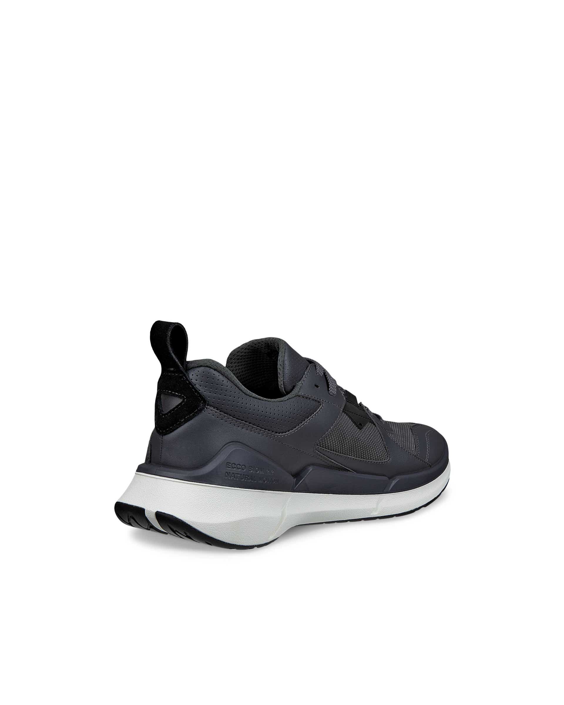 ECCO® BIOM 2.2 Herren Sneaker aus Nubukleder - Grau - Back