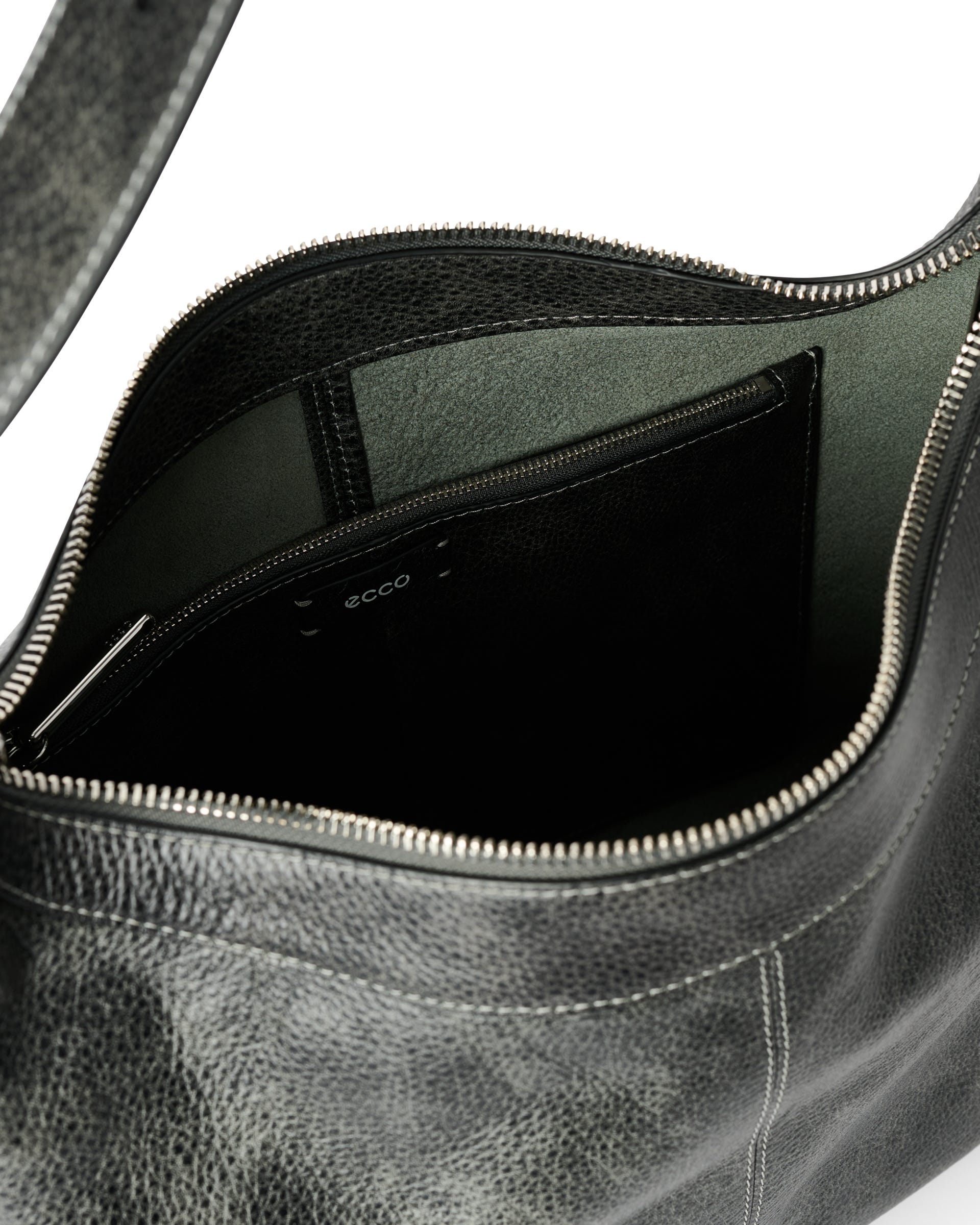 ECCO® Hobo Medium Leather Shoulder Bag - Multicolor - Inside