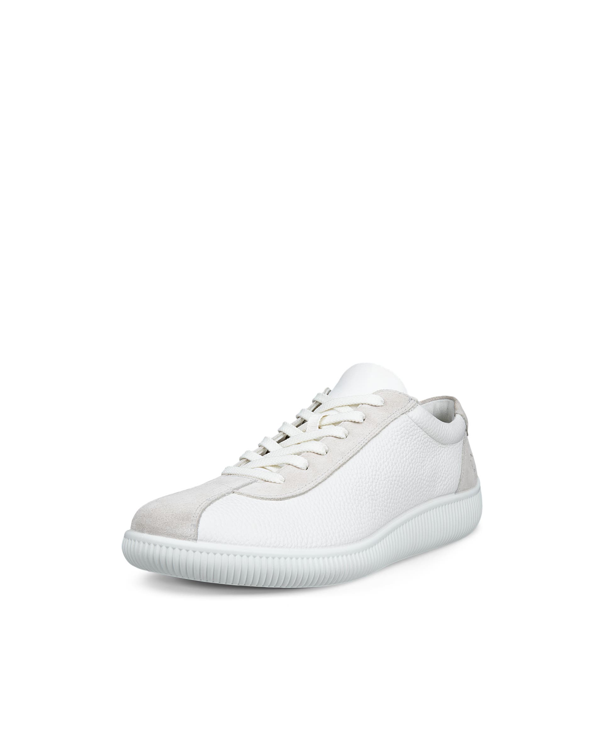 ECCO soft zero MEN メンズ レザースニーカー - ホワイト - Main
