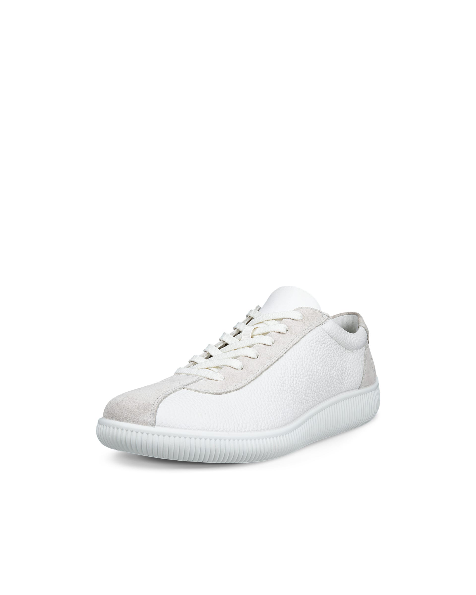 ECCO soft zero MEN メンズ レザースニーカー - ホワイト - Main