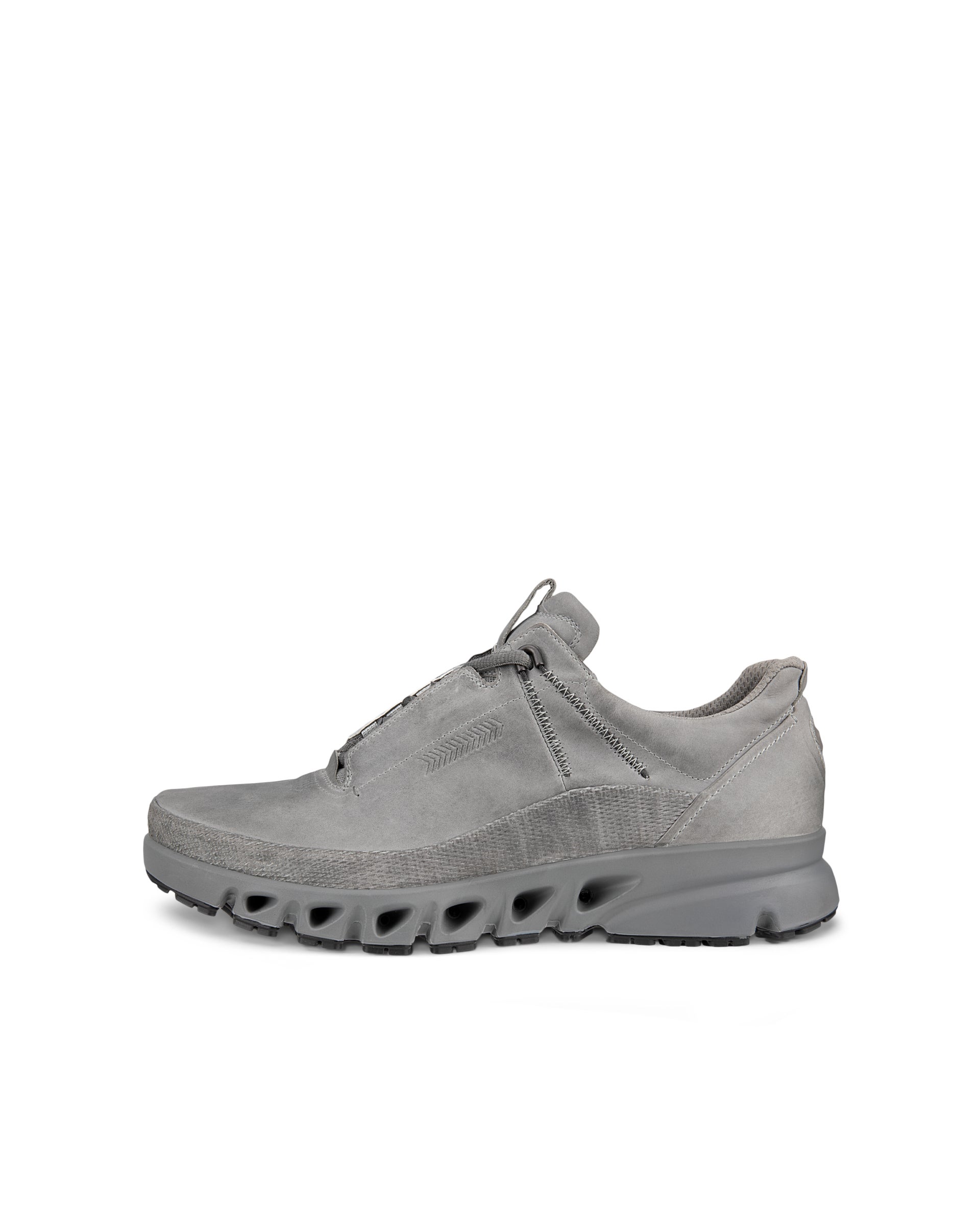 ECCO Multi Vent Low メンズ レザーGore-Texアウトドアスニーカー - グレー - Outside