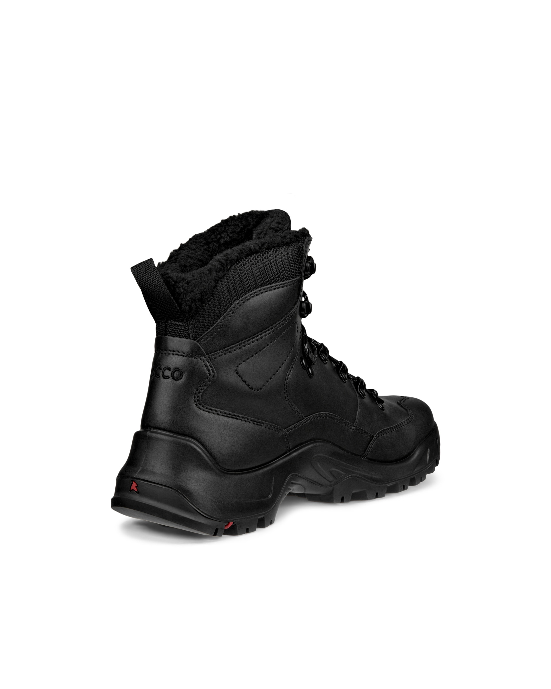 Men's ECCOยฎ Offroad Leather Waterproof Boot - Black - Back