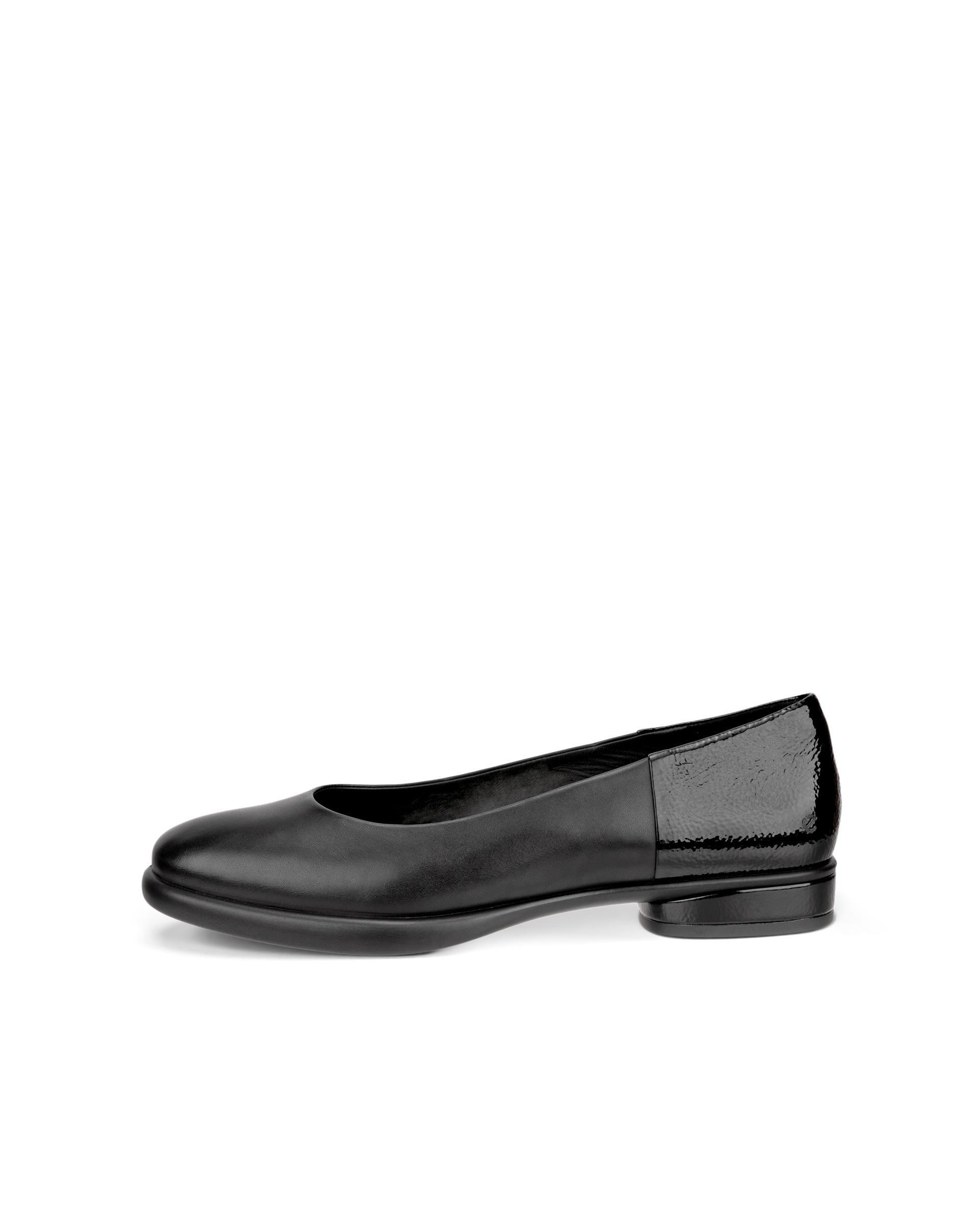 ECCO Sculpted LX ウィメンズ レザーバレリーナ - ブラック - Outside