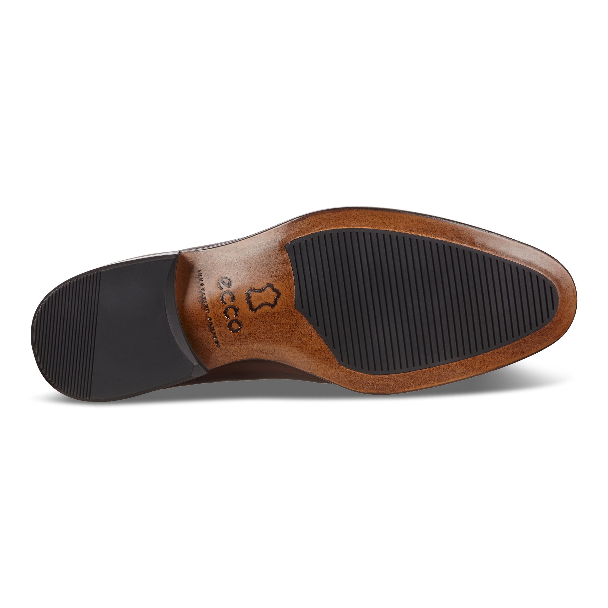ECCO Vitrus Mondial Men's Double Monk Strap Shoes - Brown - Sole