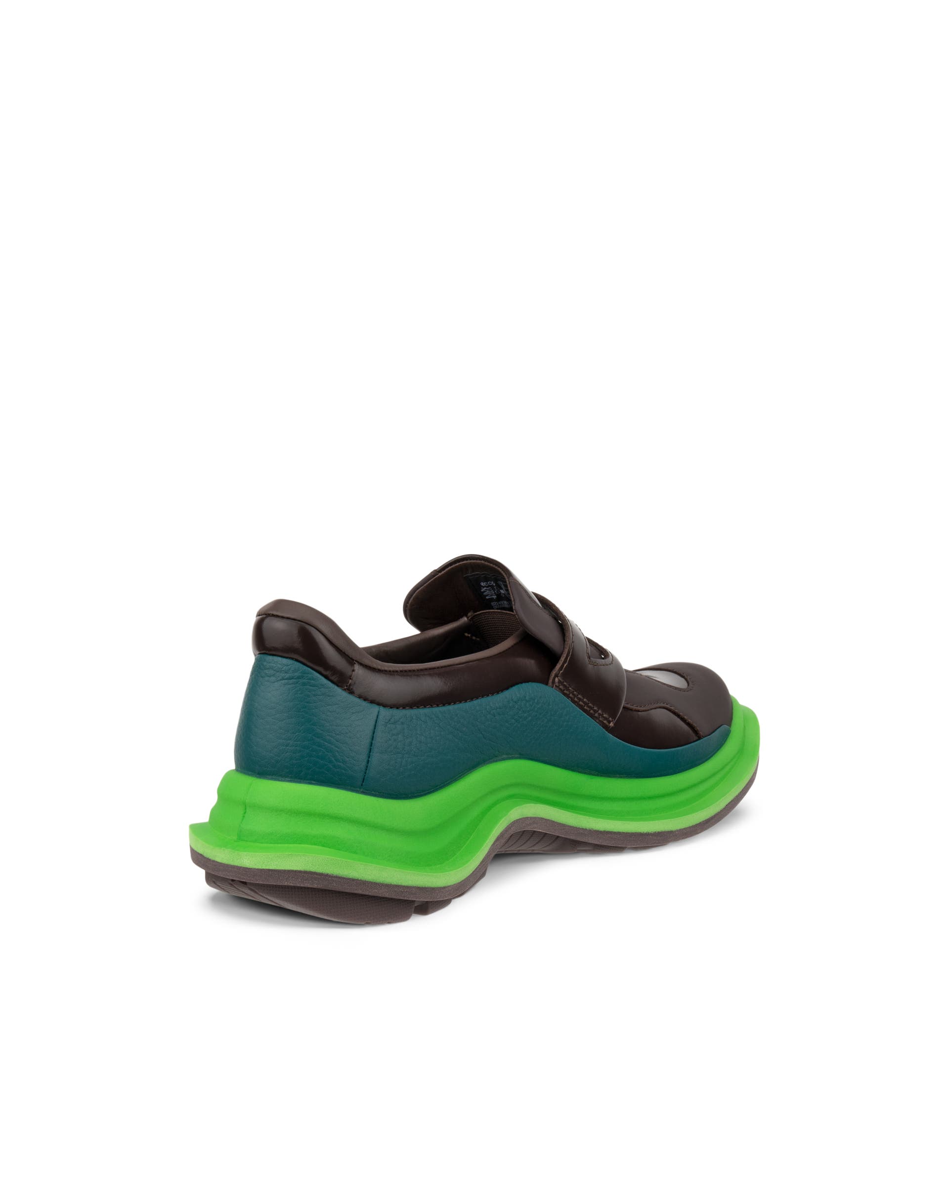 Women's ECCO® Offroad Leather Outdoor Shoe - Green - Back
