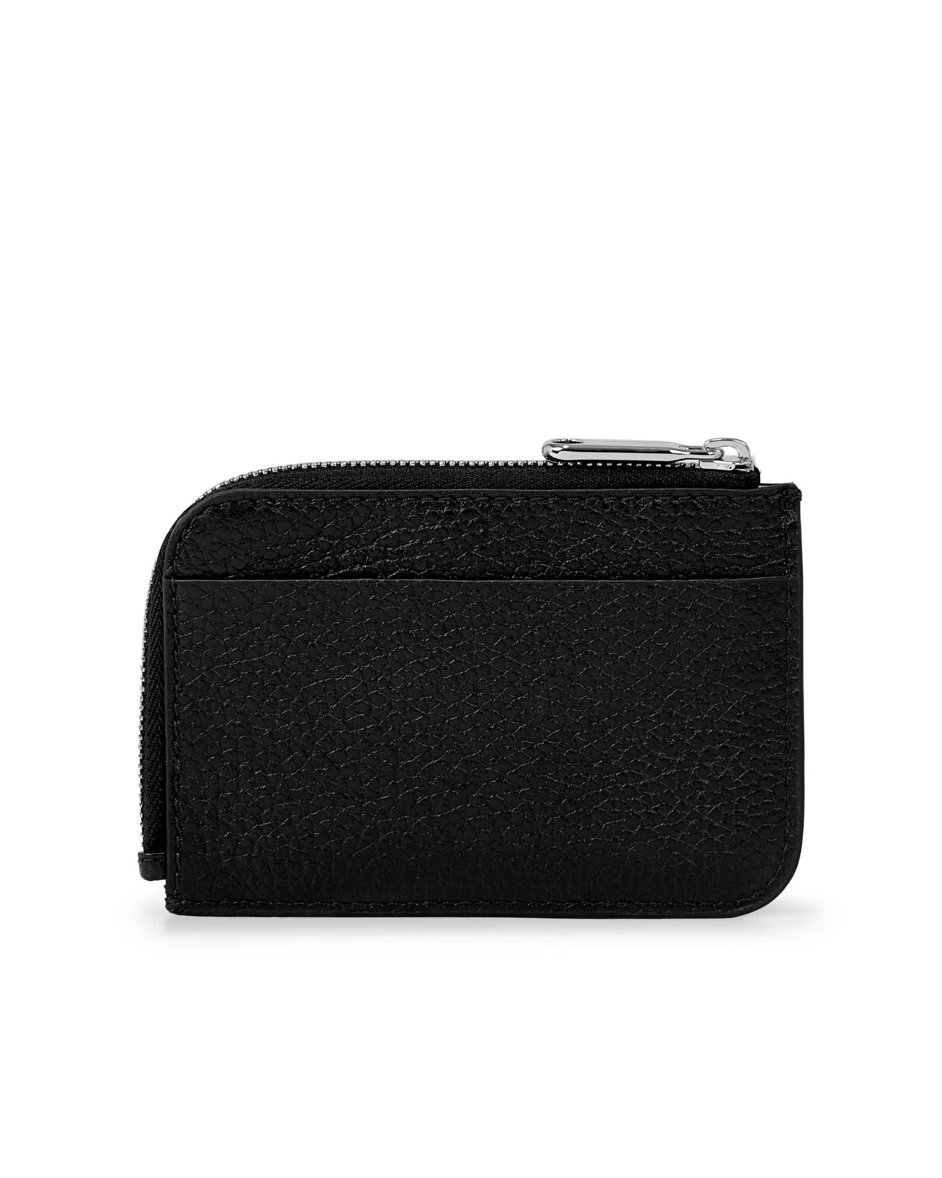 ECCO® kisméretű bőr pénztárca - Fekete - Back