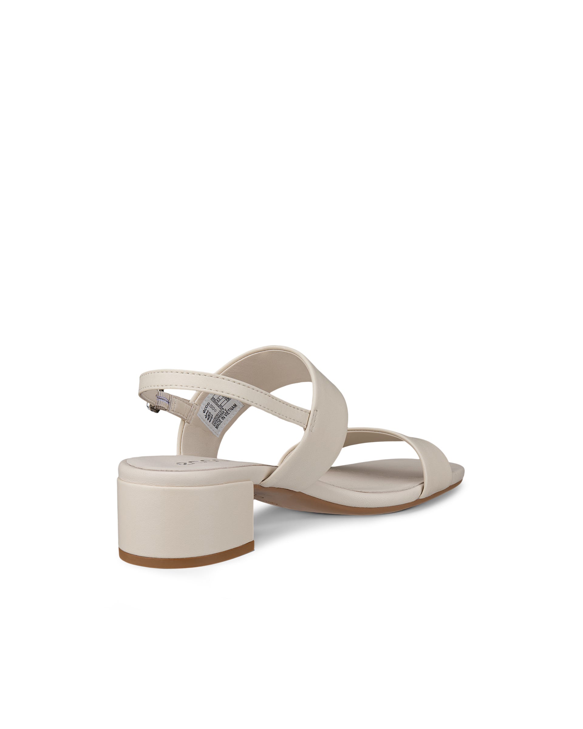 ECCO® LIVA SANDAL 35 Högklackad skinnsandal dam - Beige - Back