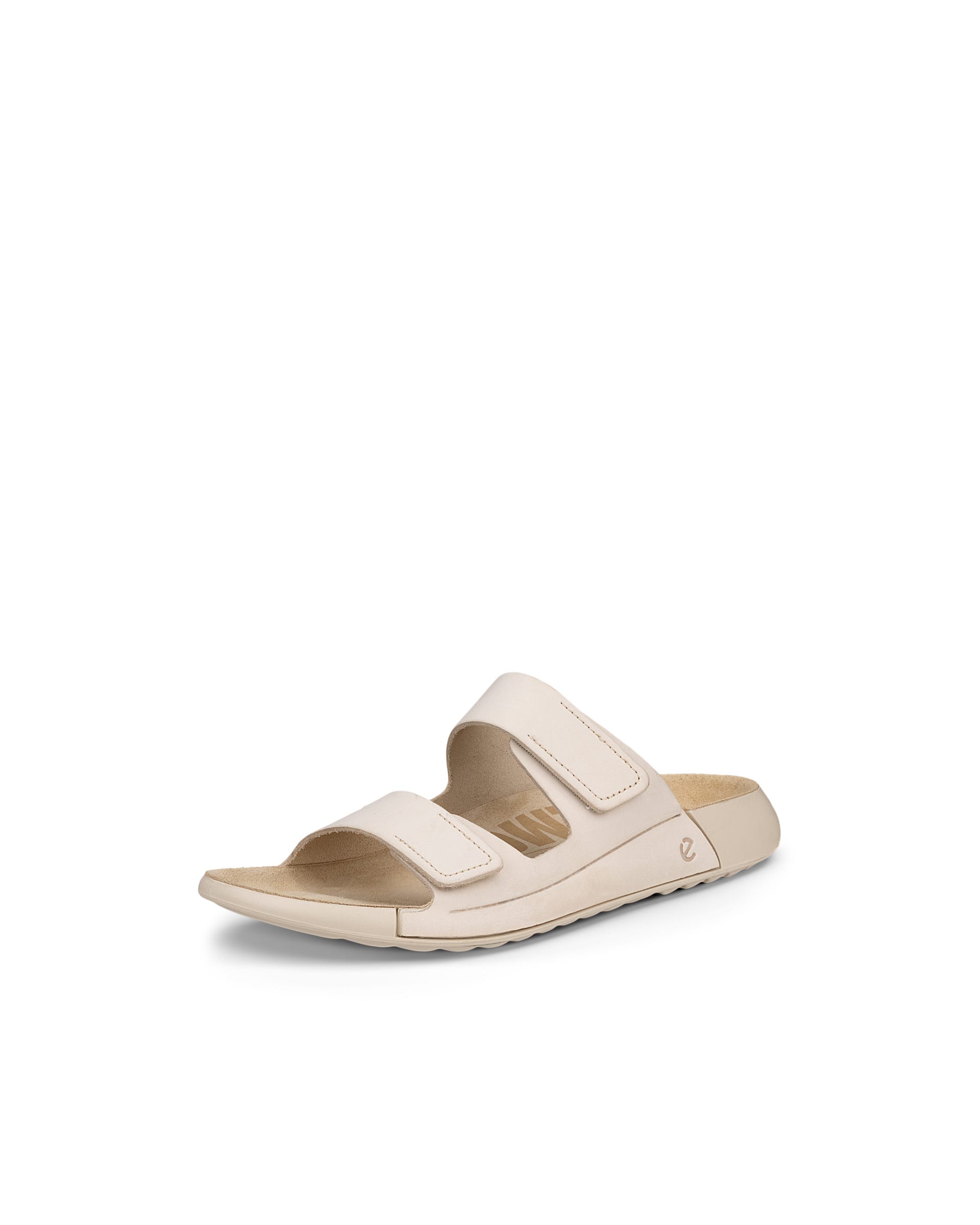 ECCO® Cozmo sandale en nubuck deux brides pour femme - Beige - Main