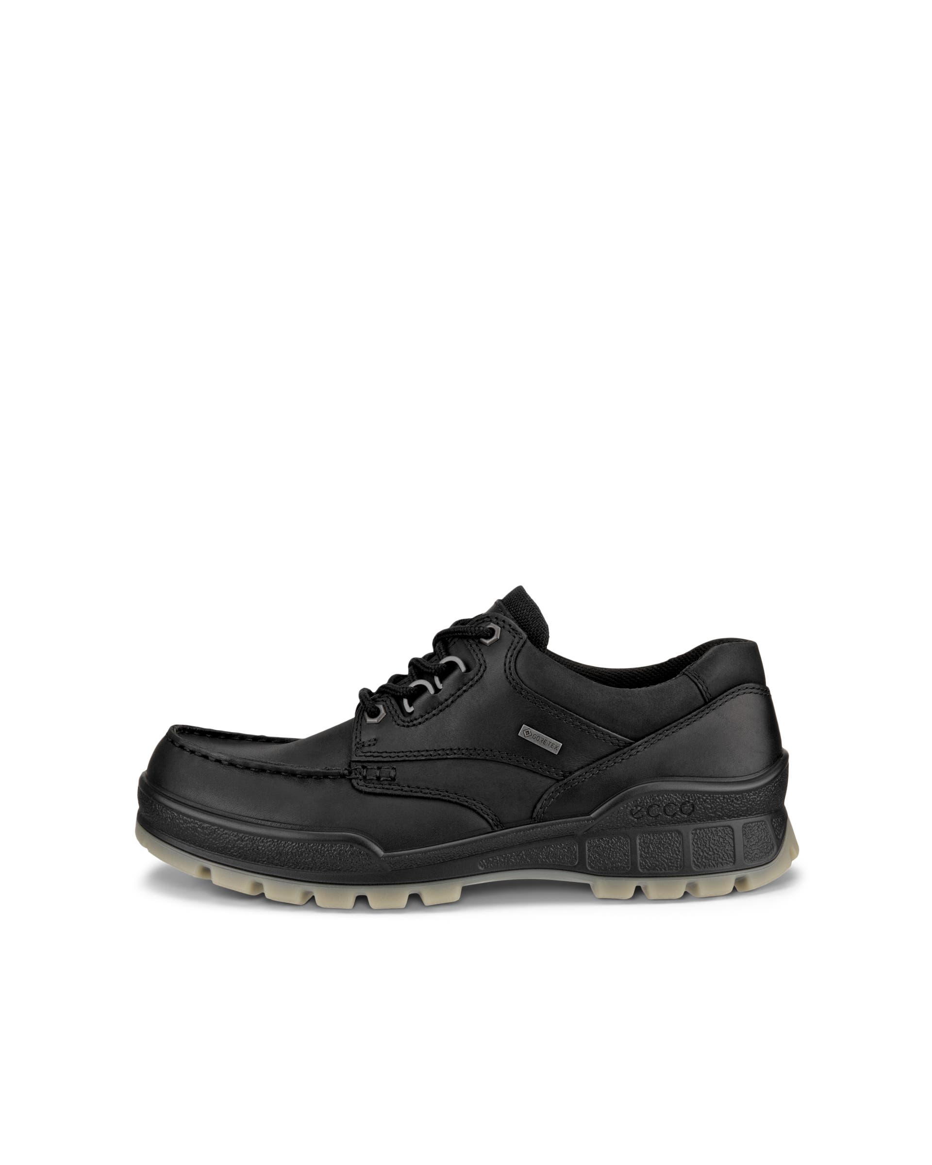 Men's ECCO® Track 25 Leather Gore-Tex Outdoor Trainer - Black - Outside