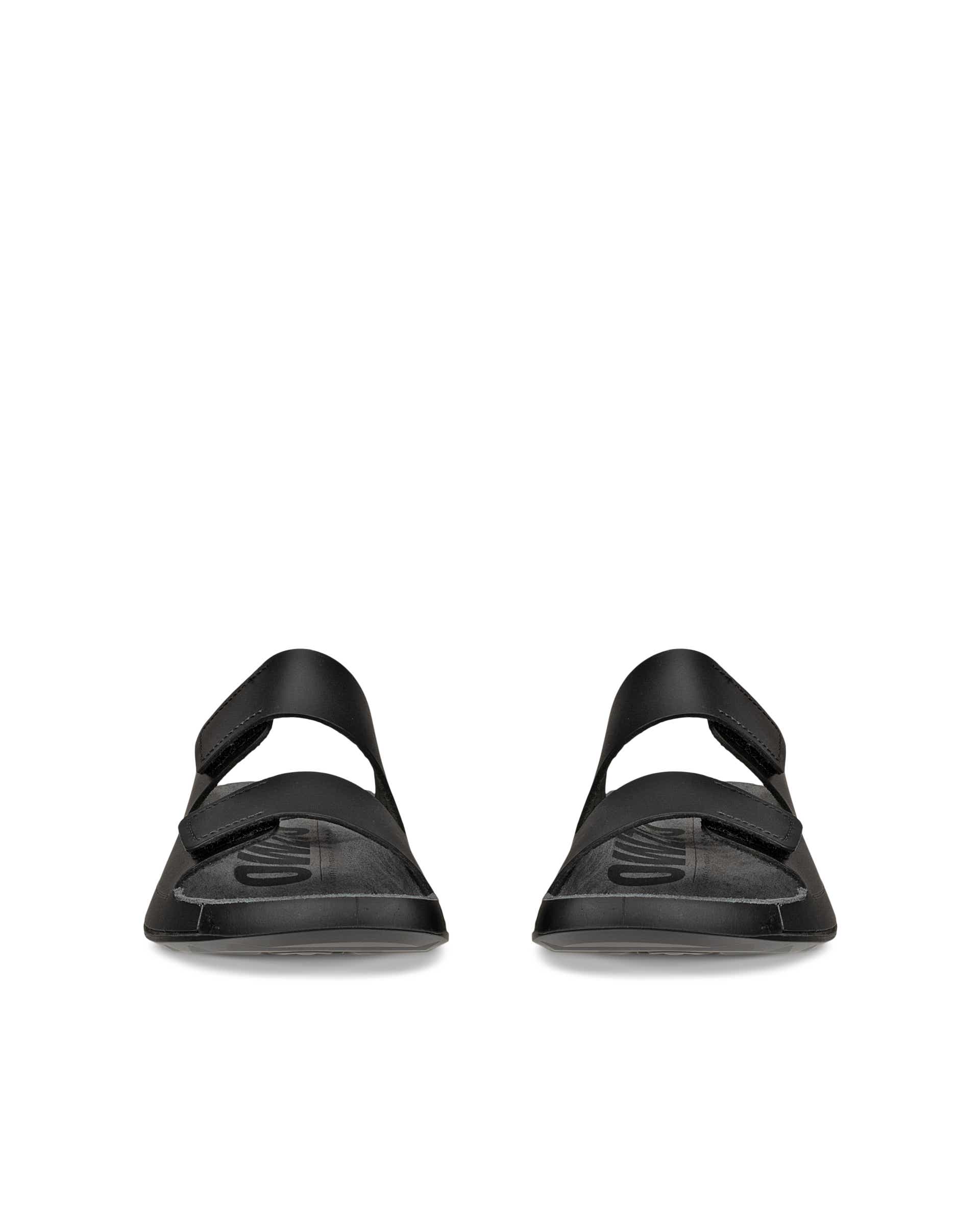 ECCO Men Cozmo Slide Sandal - Black - Front pair