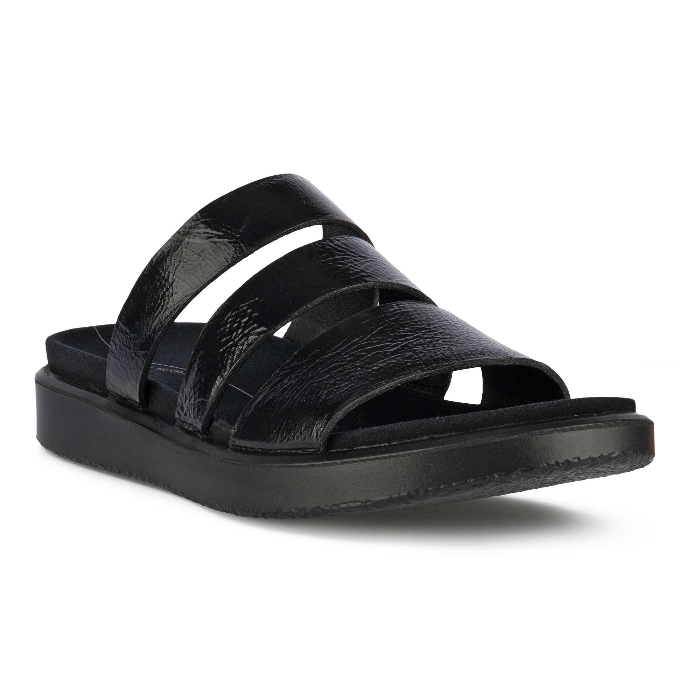 ECCO FLOWT W Flat Sandal - Black - Main