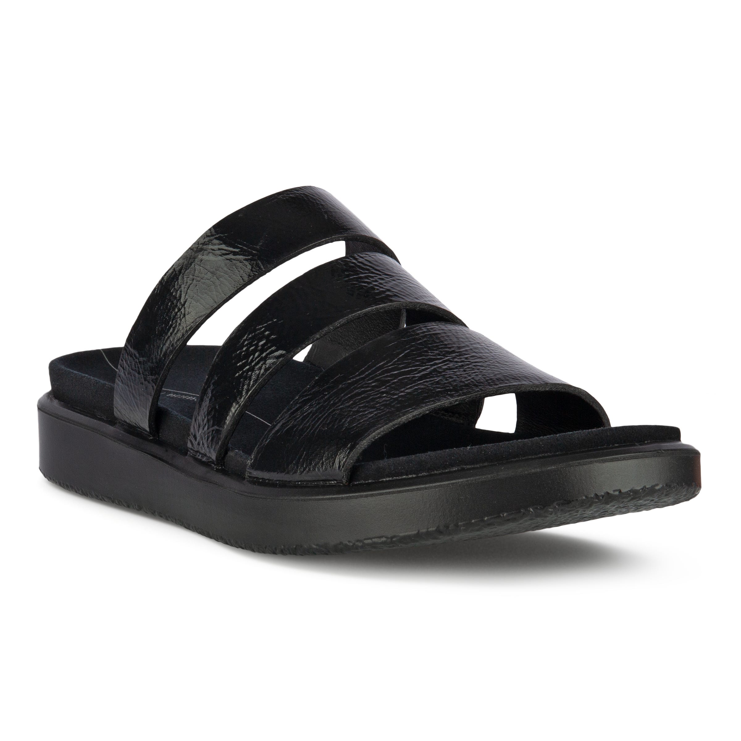 ECCO FLOWT W Flat Sandal - Black - Main
