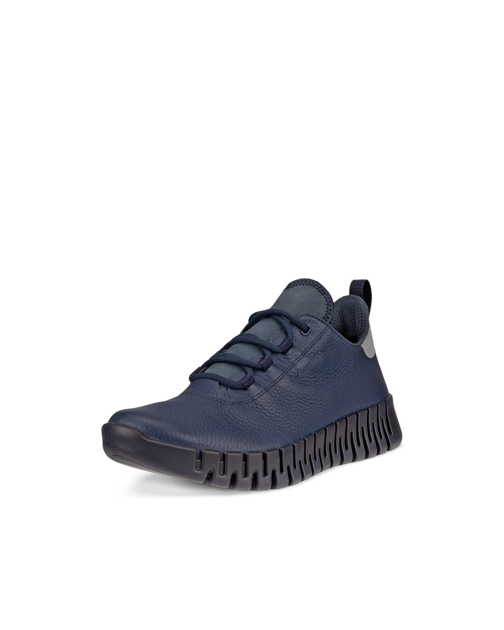 ECCO Gruuv ウィメンズ レザーGore-Texスニーカー - ブルー - Main