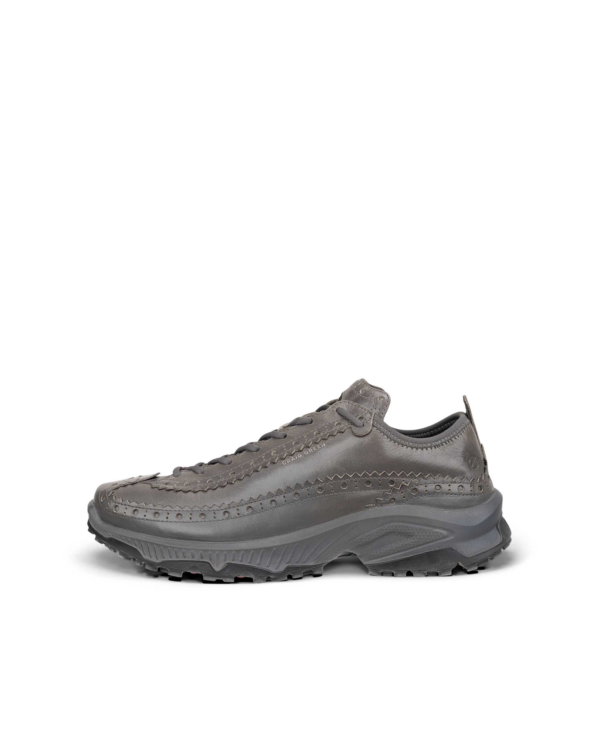 ECCO RECEPTOR XP WOMEN ウィメンズ レザーシューズ - グレー - Outside