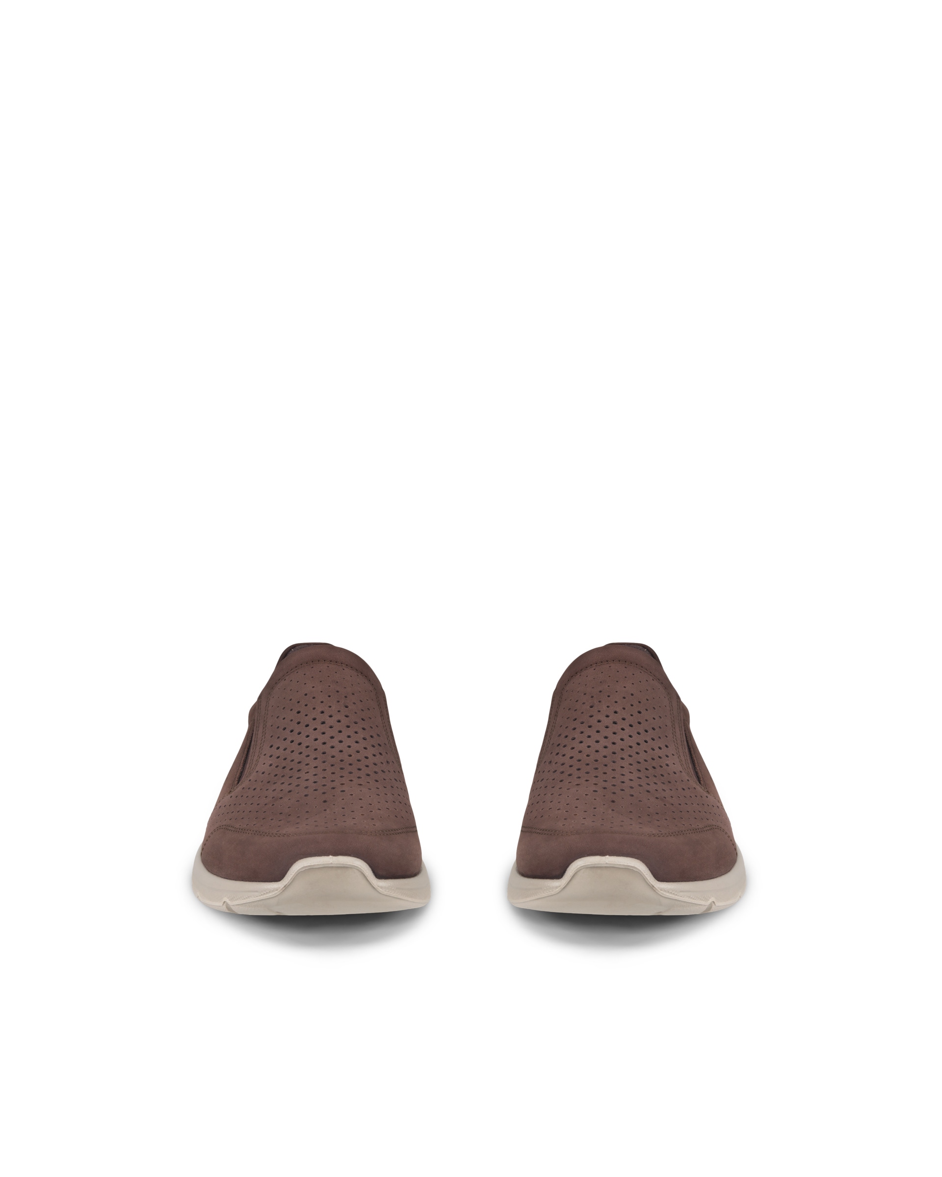 ECCO® Irving chaussures sans lacet en cuir pour homme - Brun - Front pair