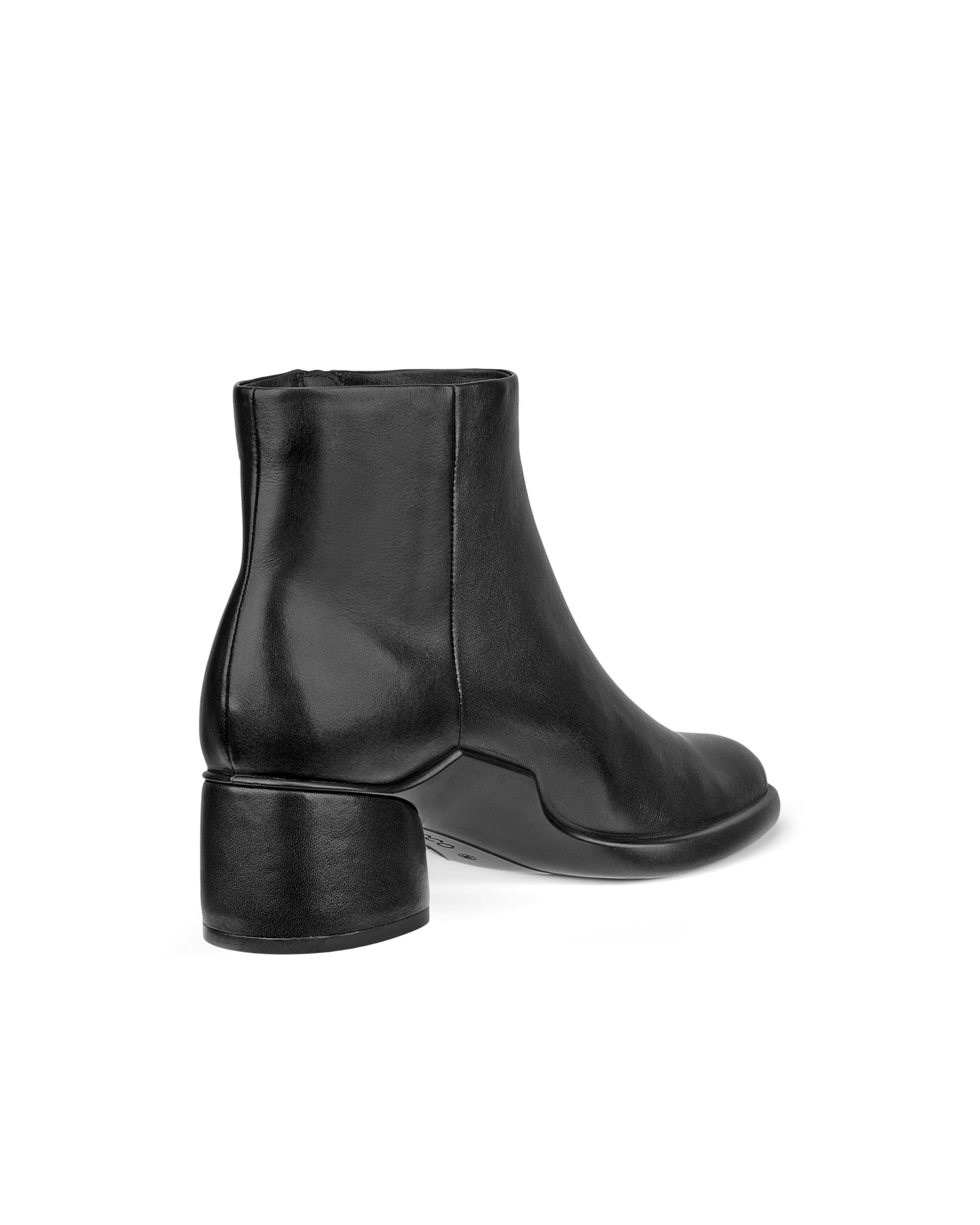 Women's ECCO® Sculpted LX 35 Leather Mid-Cut Boot - Black - Back
