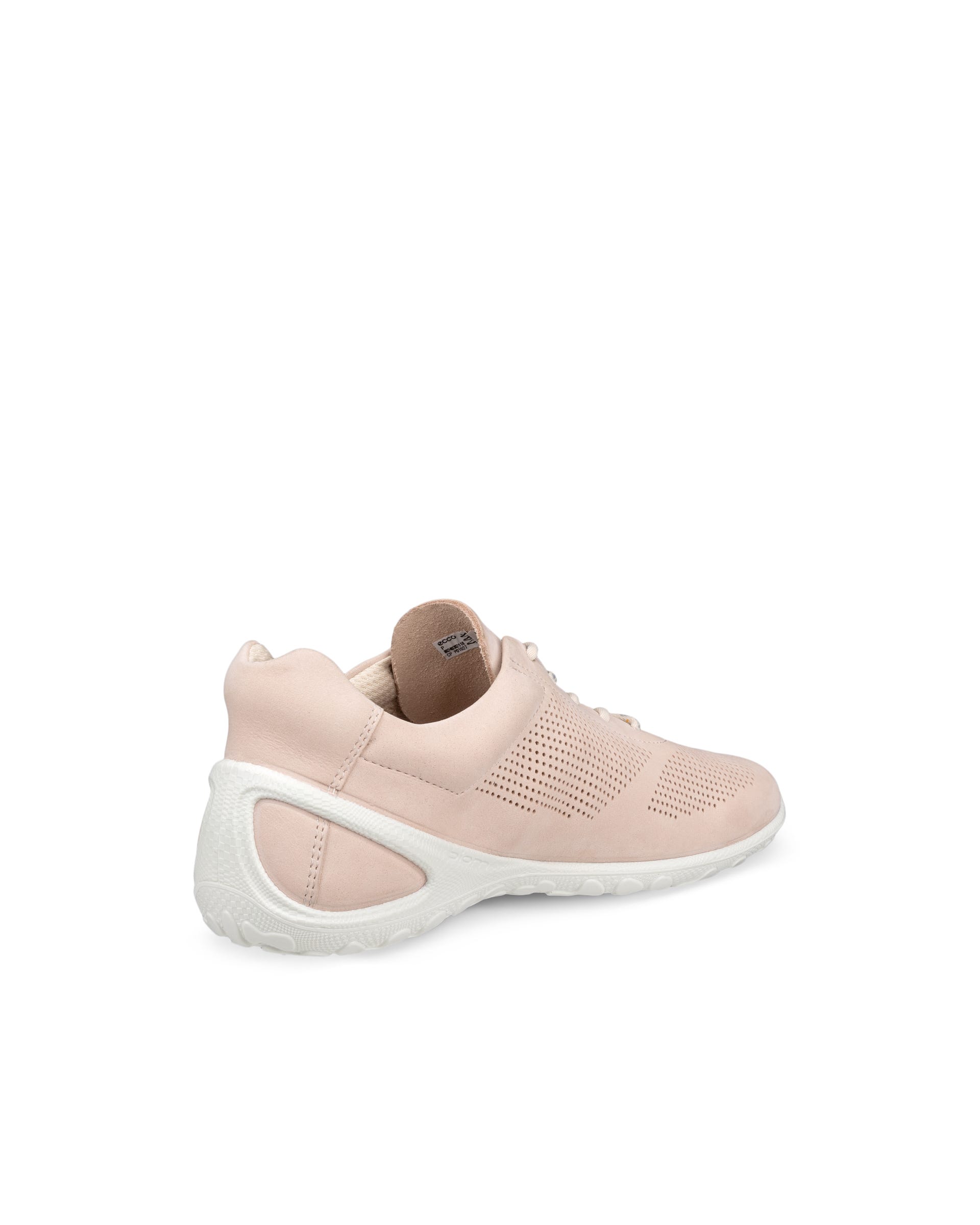 Damskie sznurowane buty z nubuku ECCO® BIOM LITE - Różowy - Outside