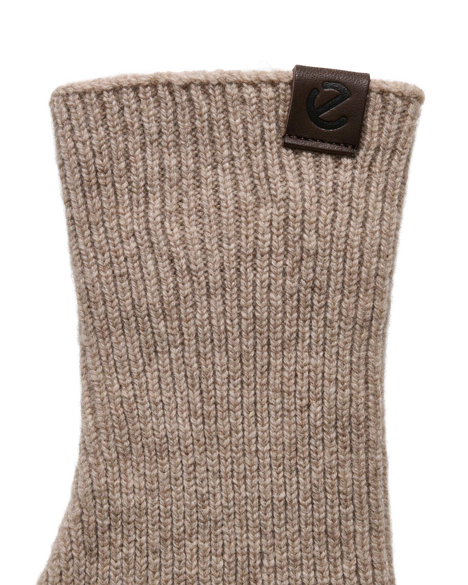 Women's ECCO® Classic Textile Gloves - Brown - Detail-1