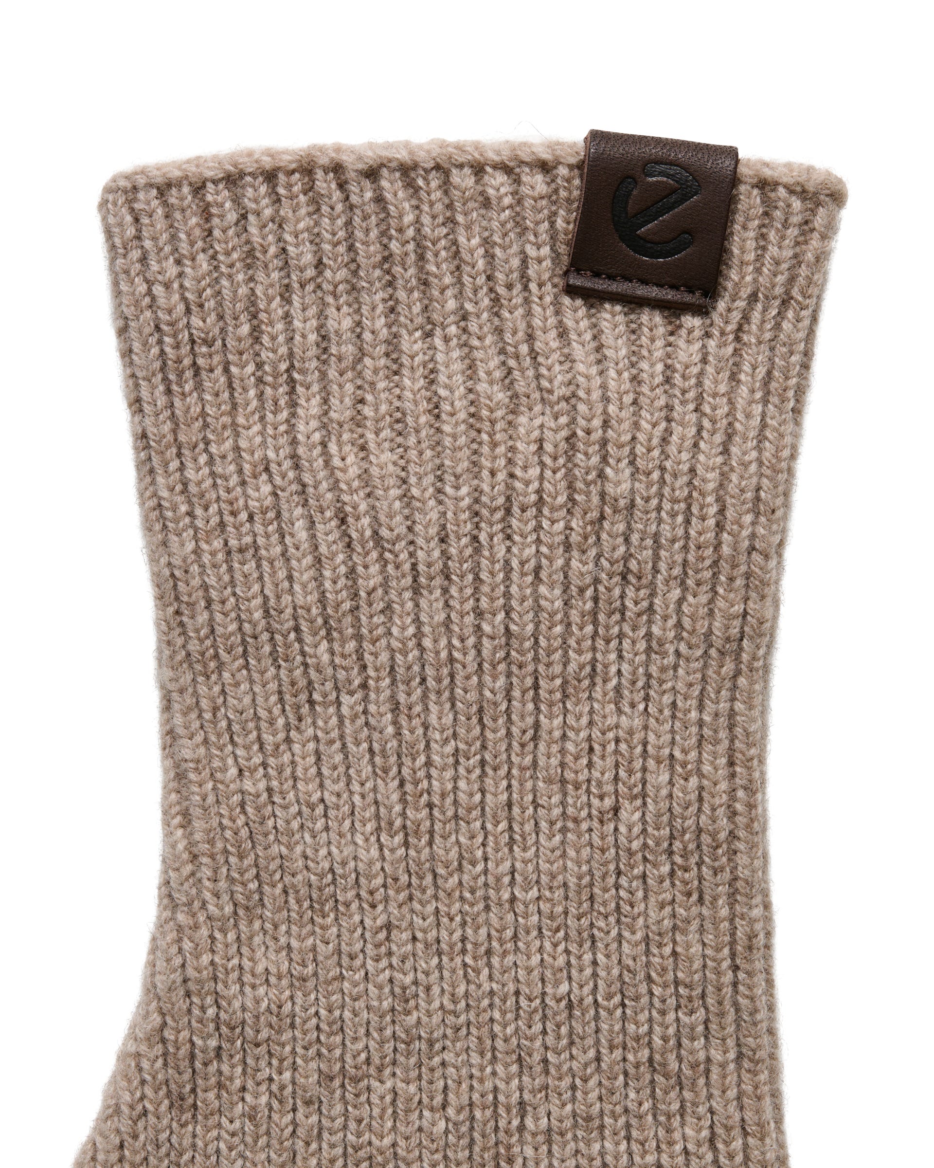 Women's ECCO® Classic Textile Gloves - Brown - Detail-1