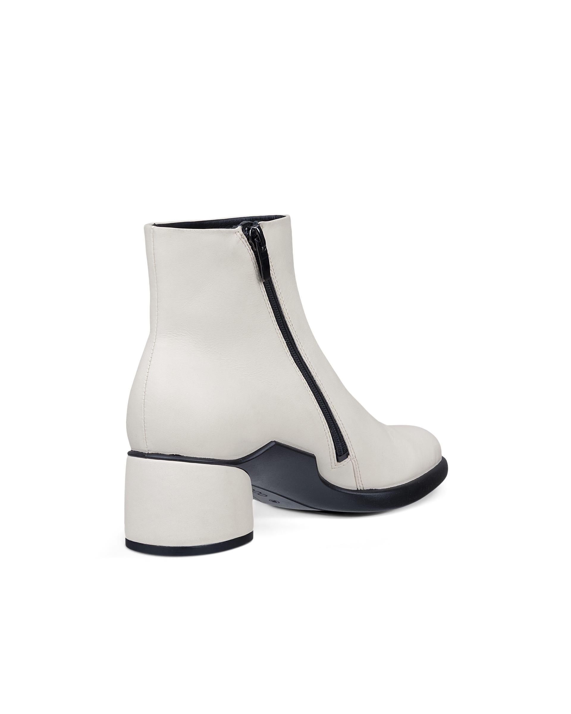 Women's ECCO® Sculpted Lx 35 Leather Mid-Cut Boot - Beige - Back