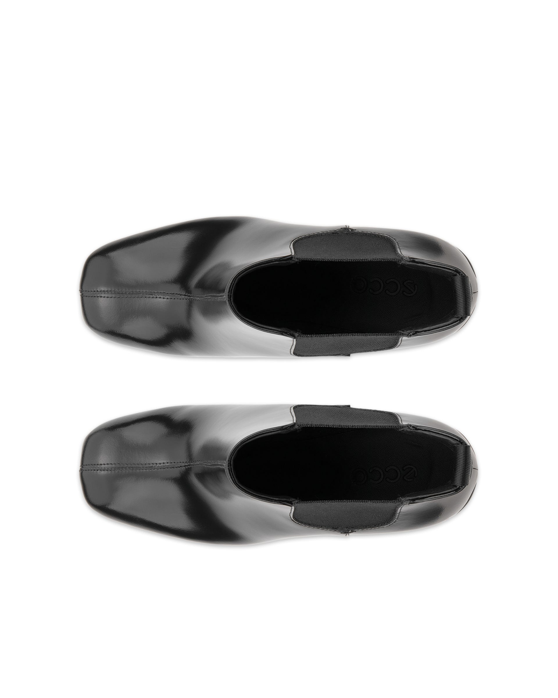 Women's ECCO® Sculpted Alba 65 Leather Chelsea Heel Boot - Black - Top left pair