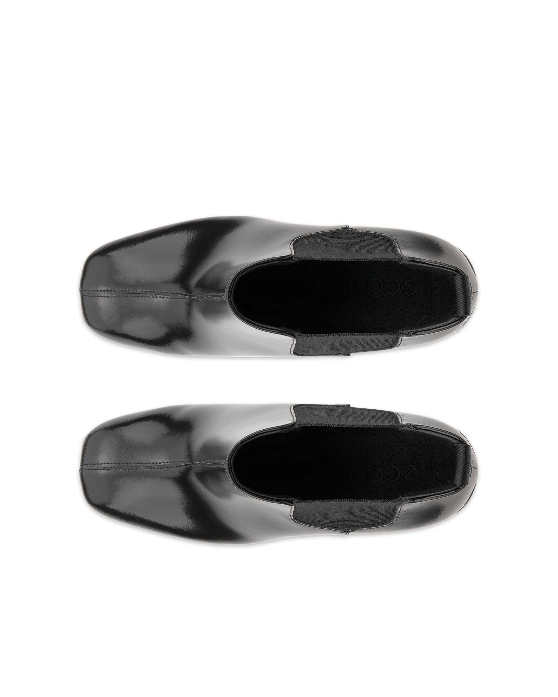 Women's ECCO® Sculpted Alba 65 Leather Chelsea Heel Boot - Black - Top left pair