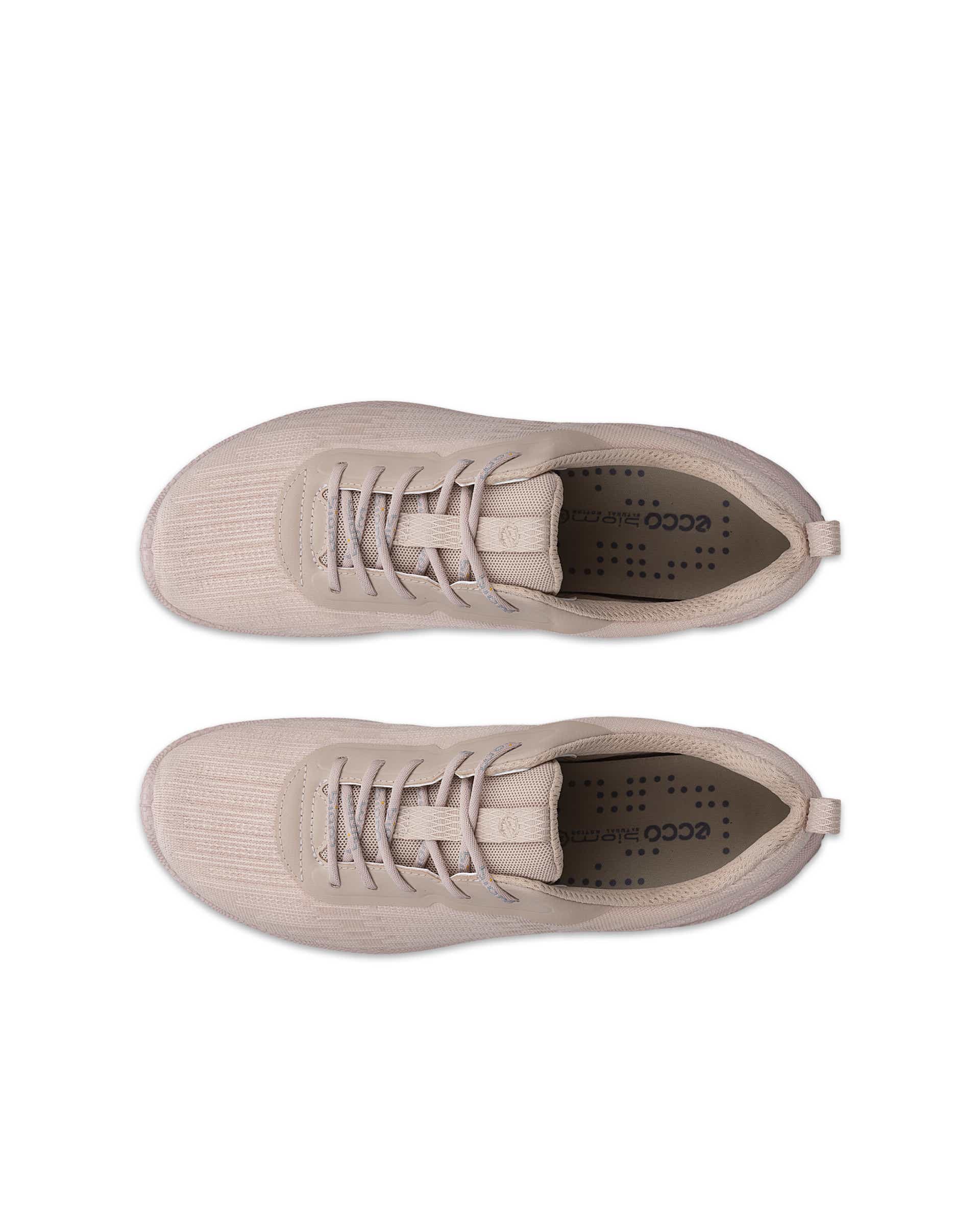 Damskie sznurowane buty tekstylne ECCO® BIOM EVERYDAY - Różowy - Top left pair