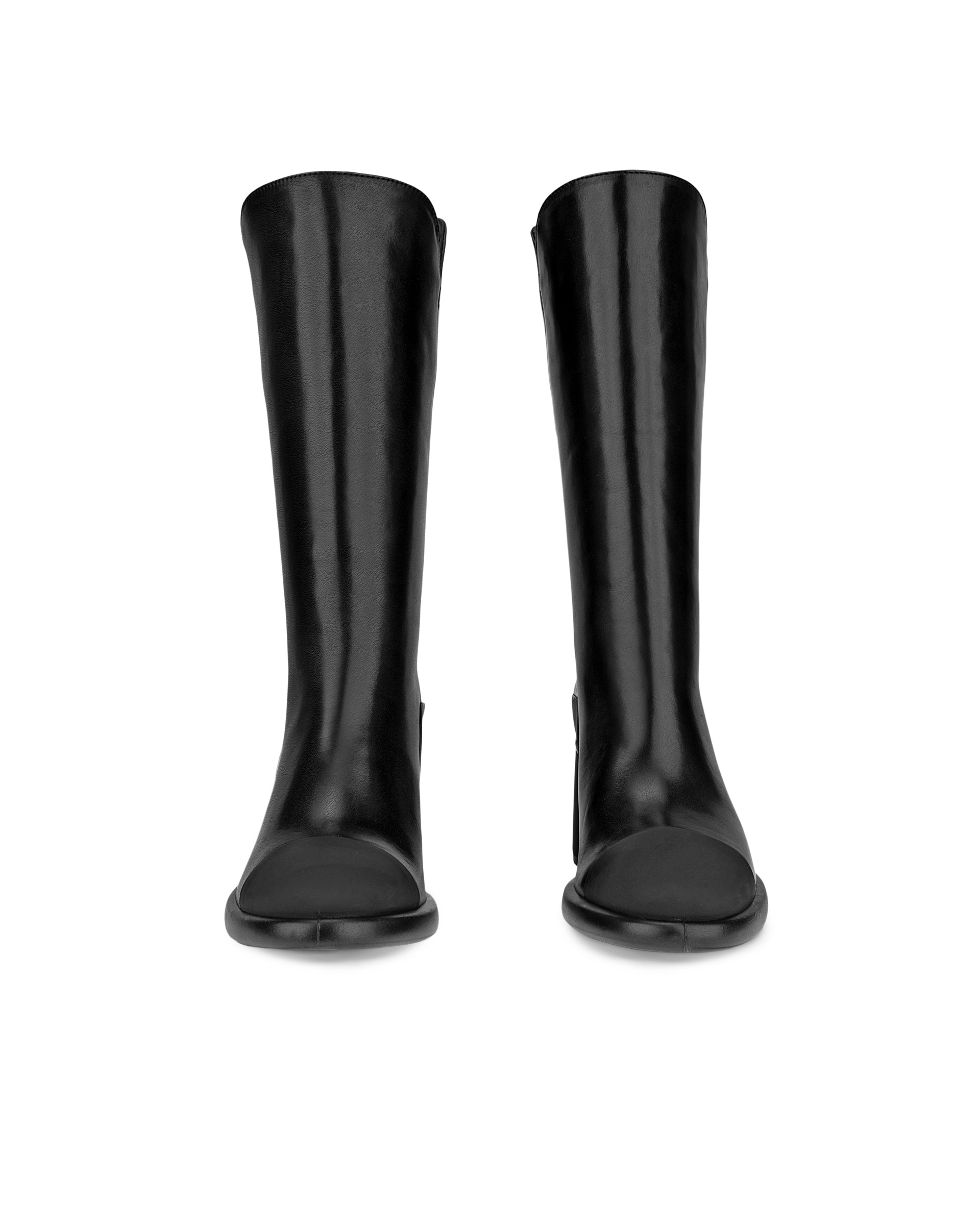 ECCO® Sculpted LX 55 Damen Hoher Stiefel aus Leder - Schwarz - Front pair