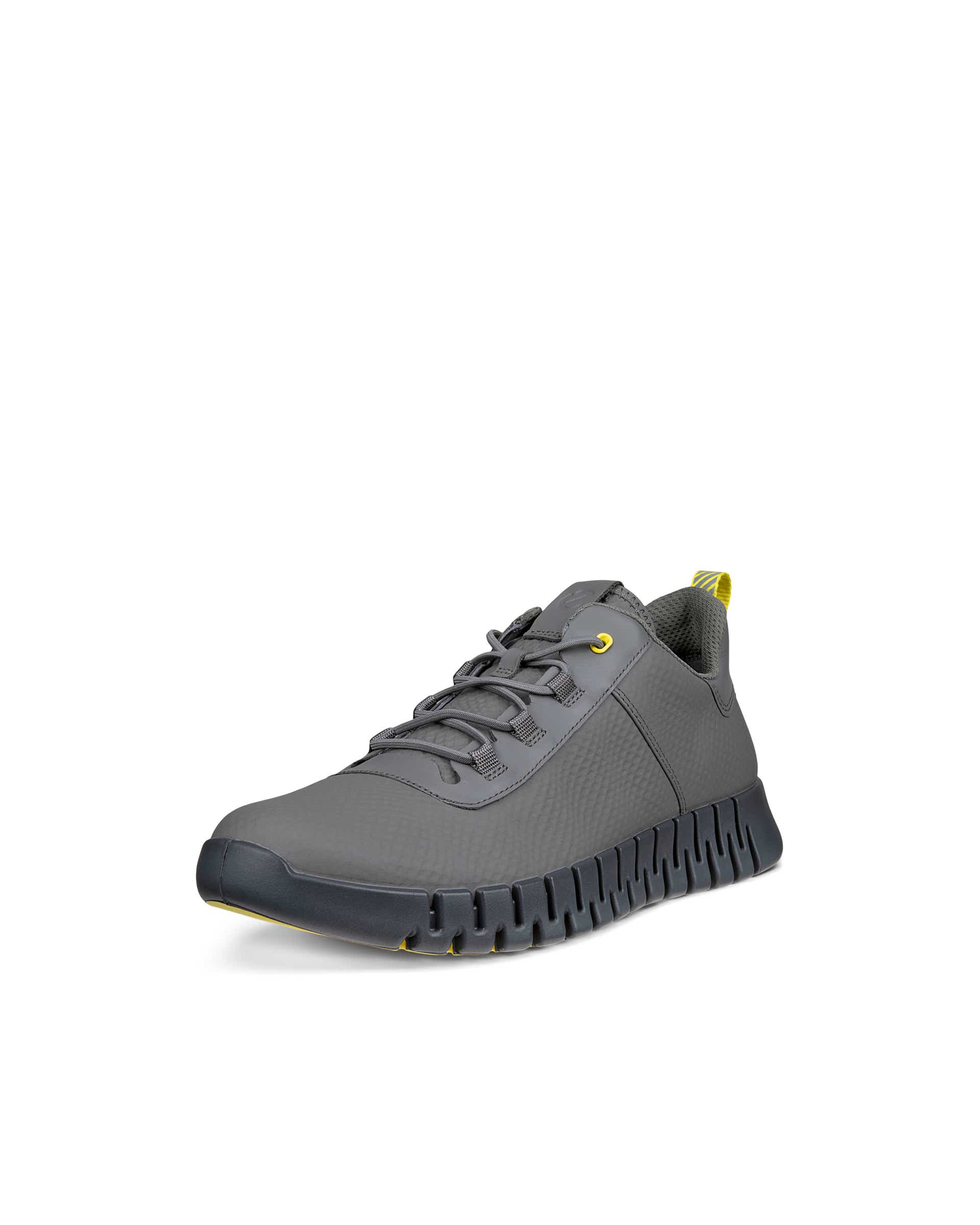ECCO® Gruuv baskets en cuir pour homme - Gris - Main