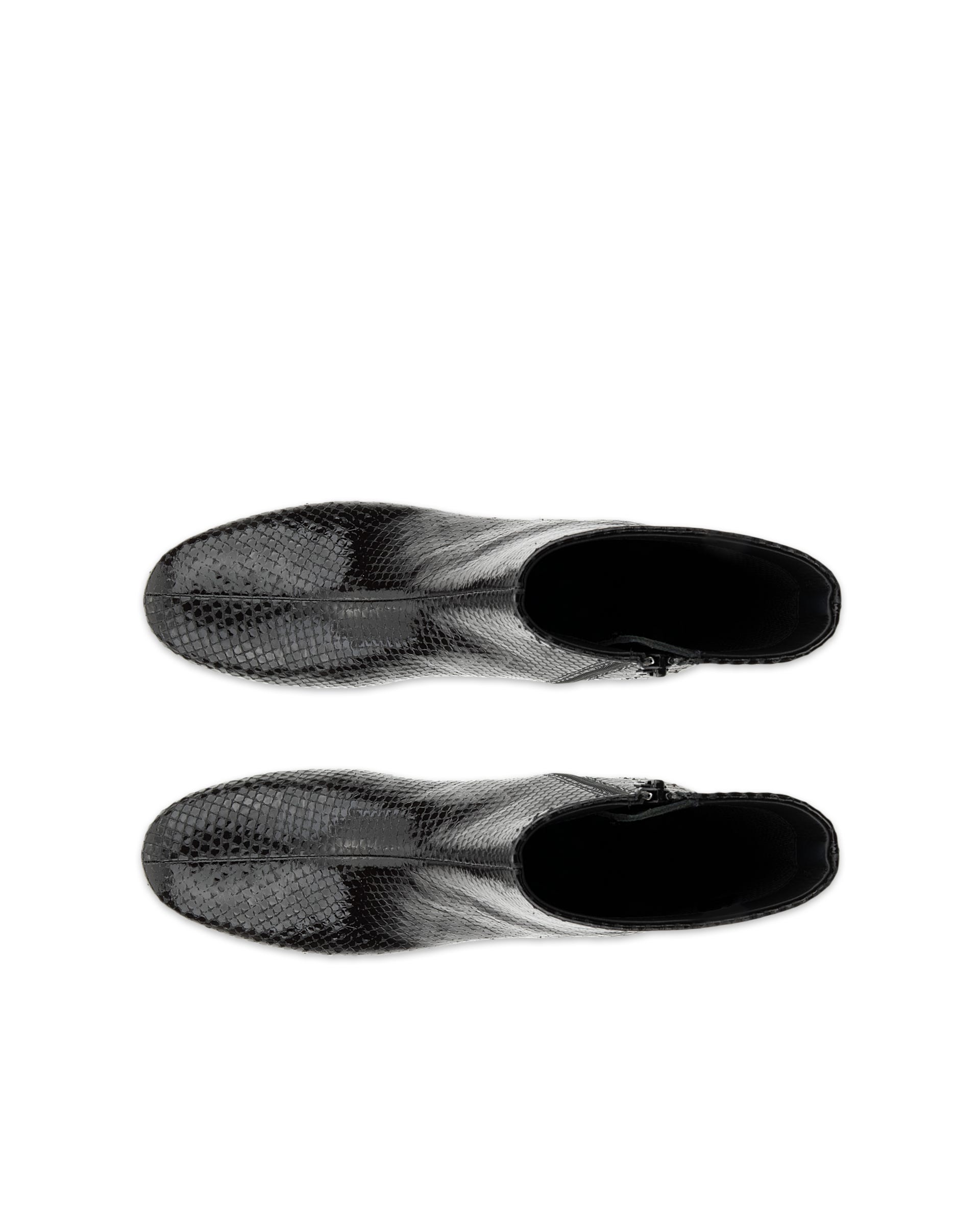 ECCO® LIVA 35 Damen Lederstiefelette mit Absatz - Schwarz - Outside
