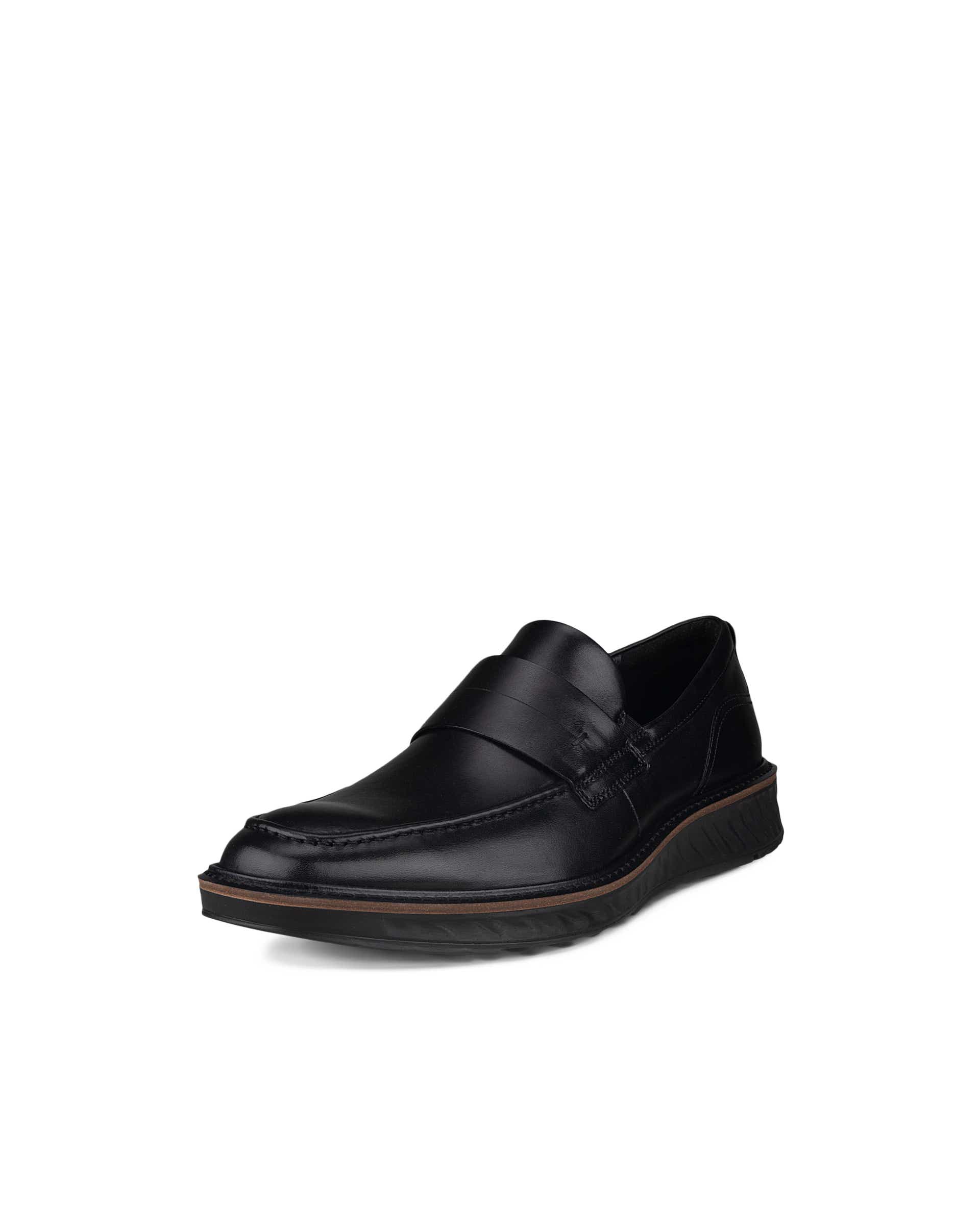 Men's ECCO® St.1 Hybrid Leather Loafer - Black - Main