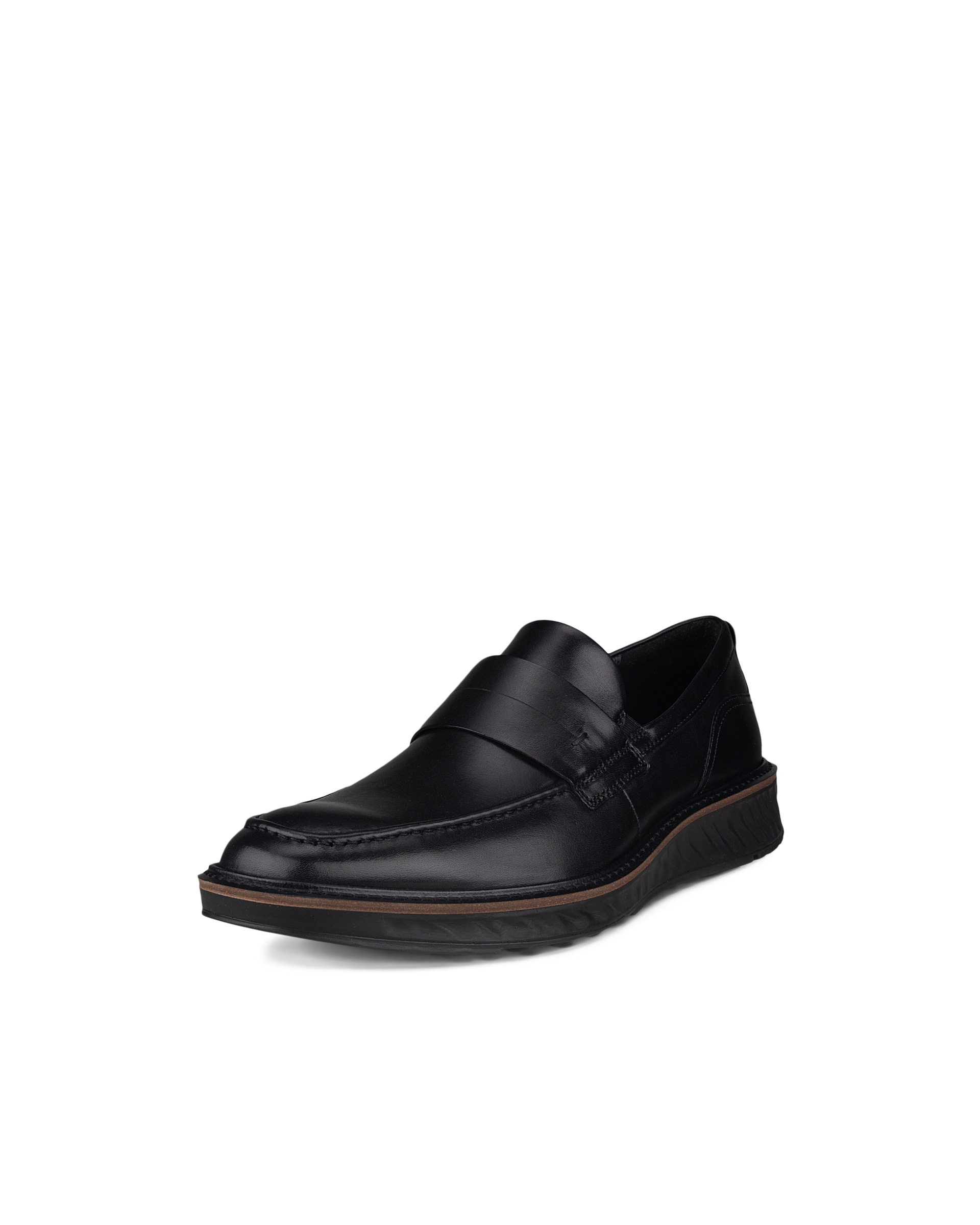 Men's ECCO® St.1 Hybrid Leather Loafer - Black - Main