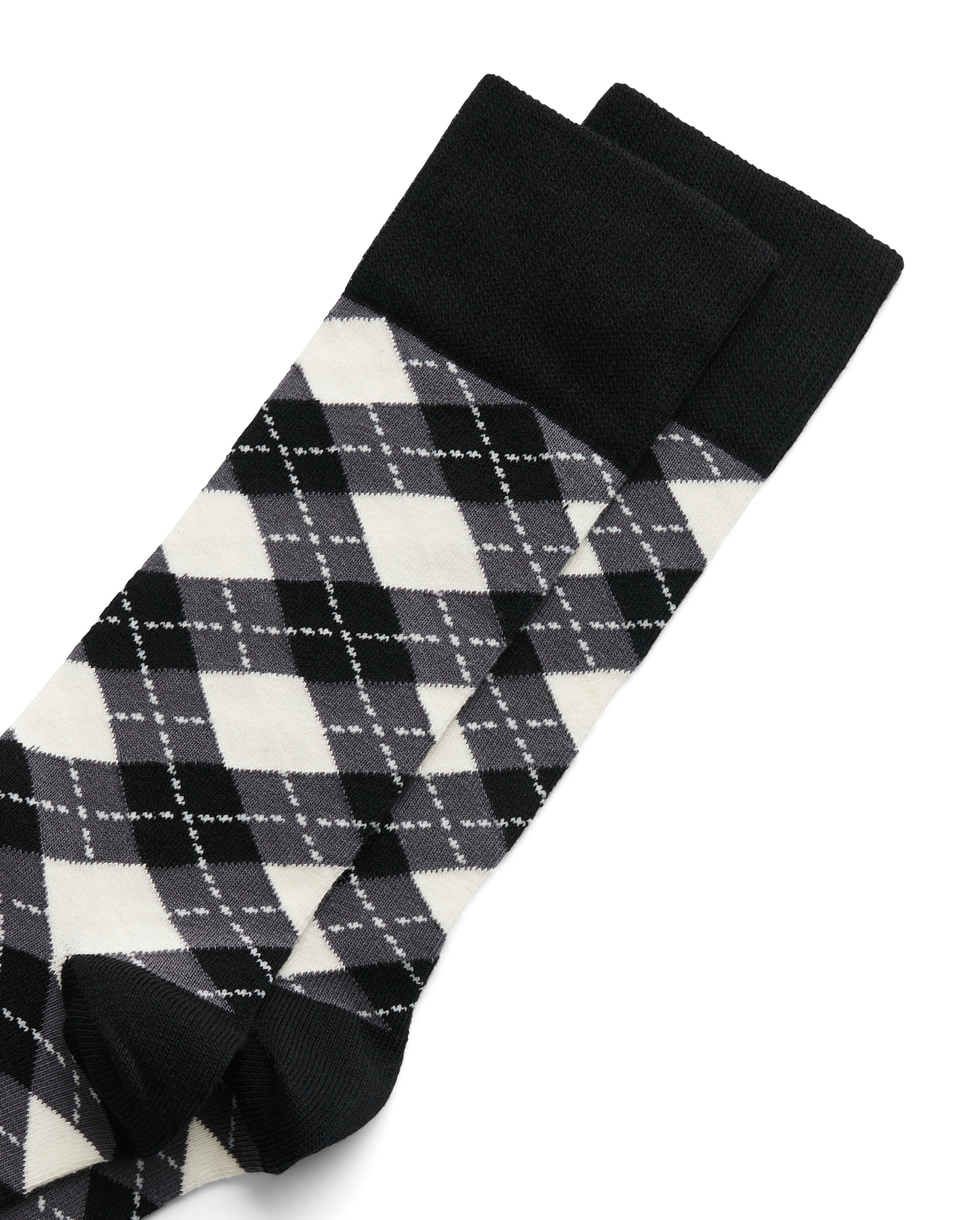 Men's ECCOยฎ Classic Mid-Cut Socks - Black - Detail-1