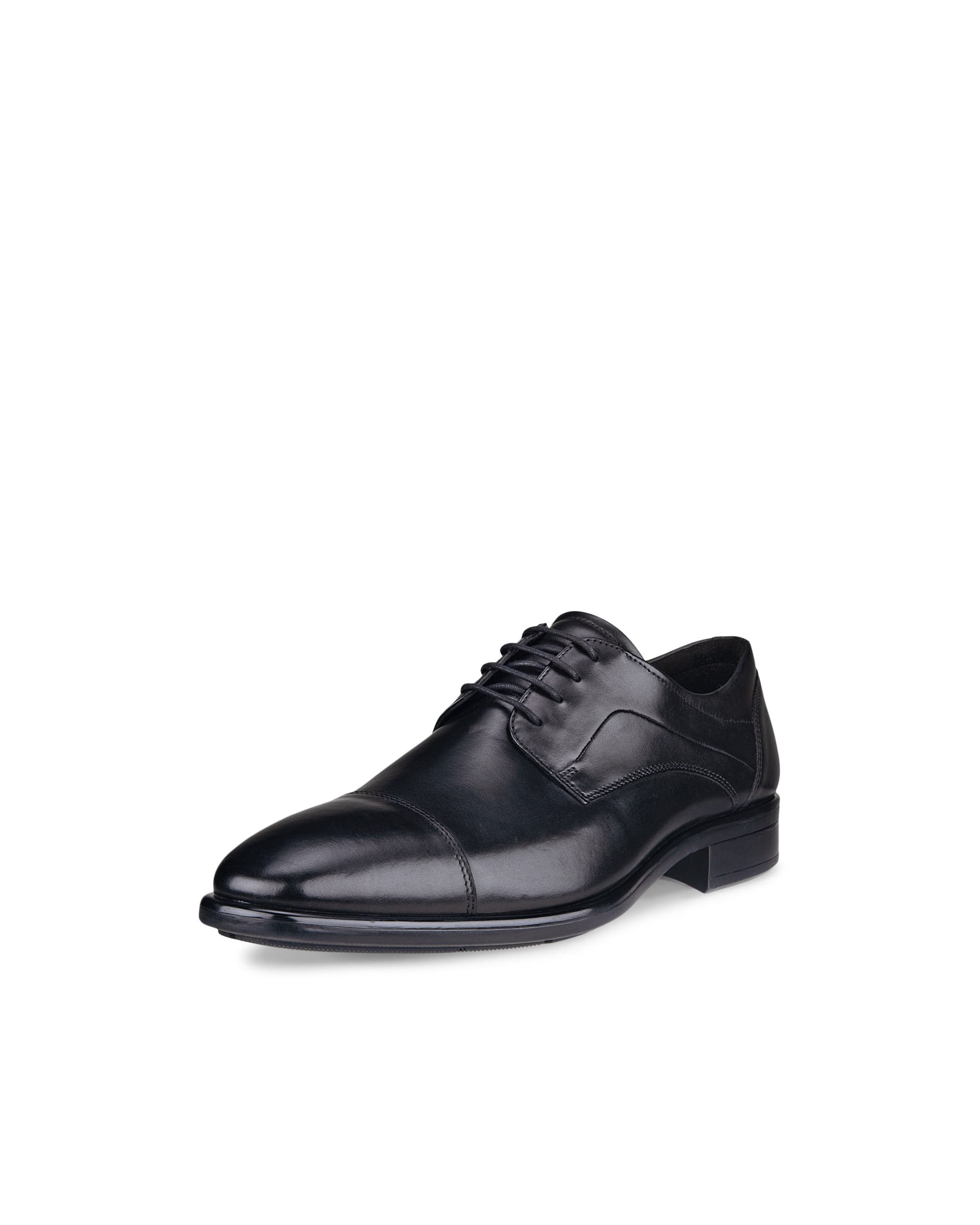 ECCO® Citytray Heren leren derby schoen - Zwart - Main