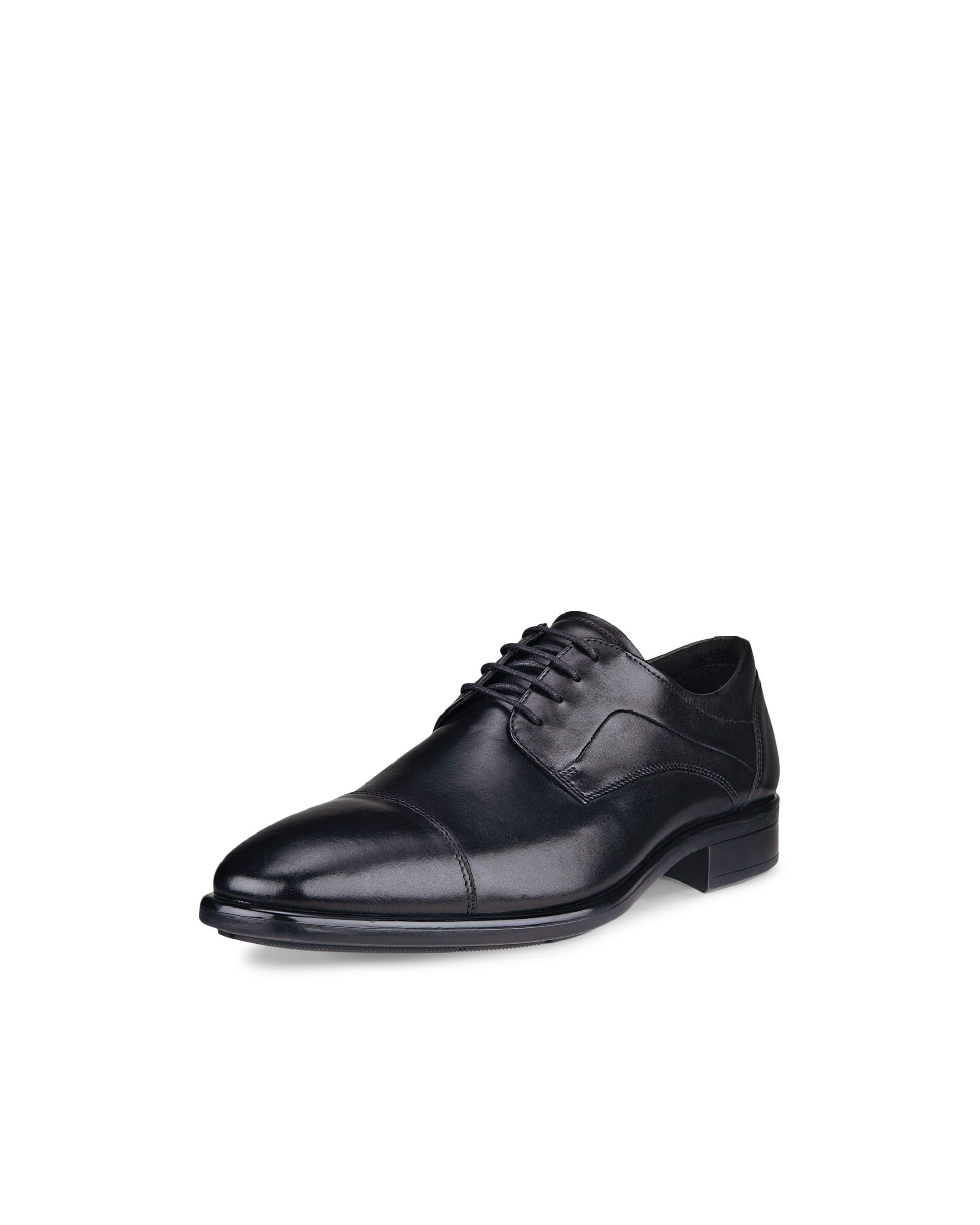 ECCO® Citytray Heren leren derby schoen - Zwart - Main