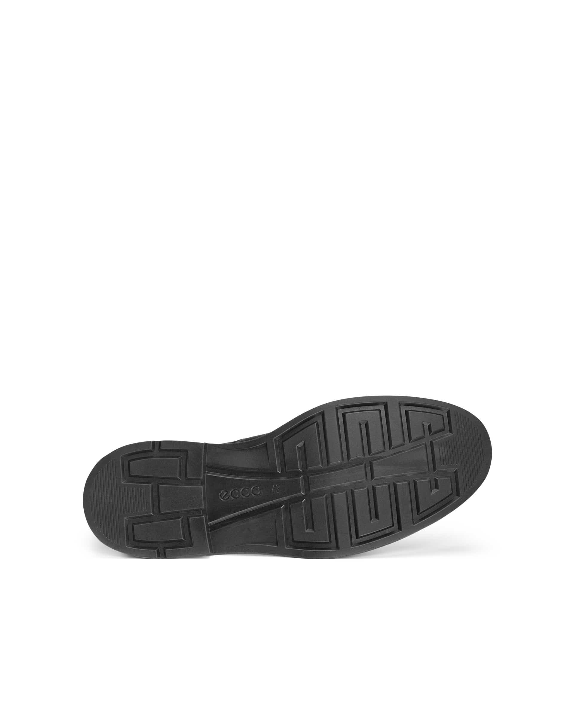 Men's ECCO® Metropole London Leather Slip-On Dress Shoe - Black - Sole