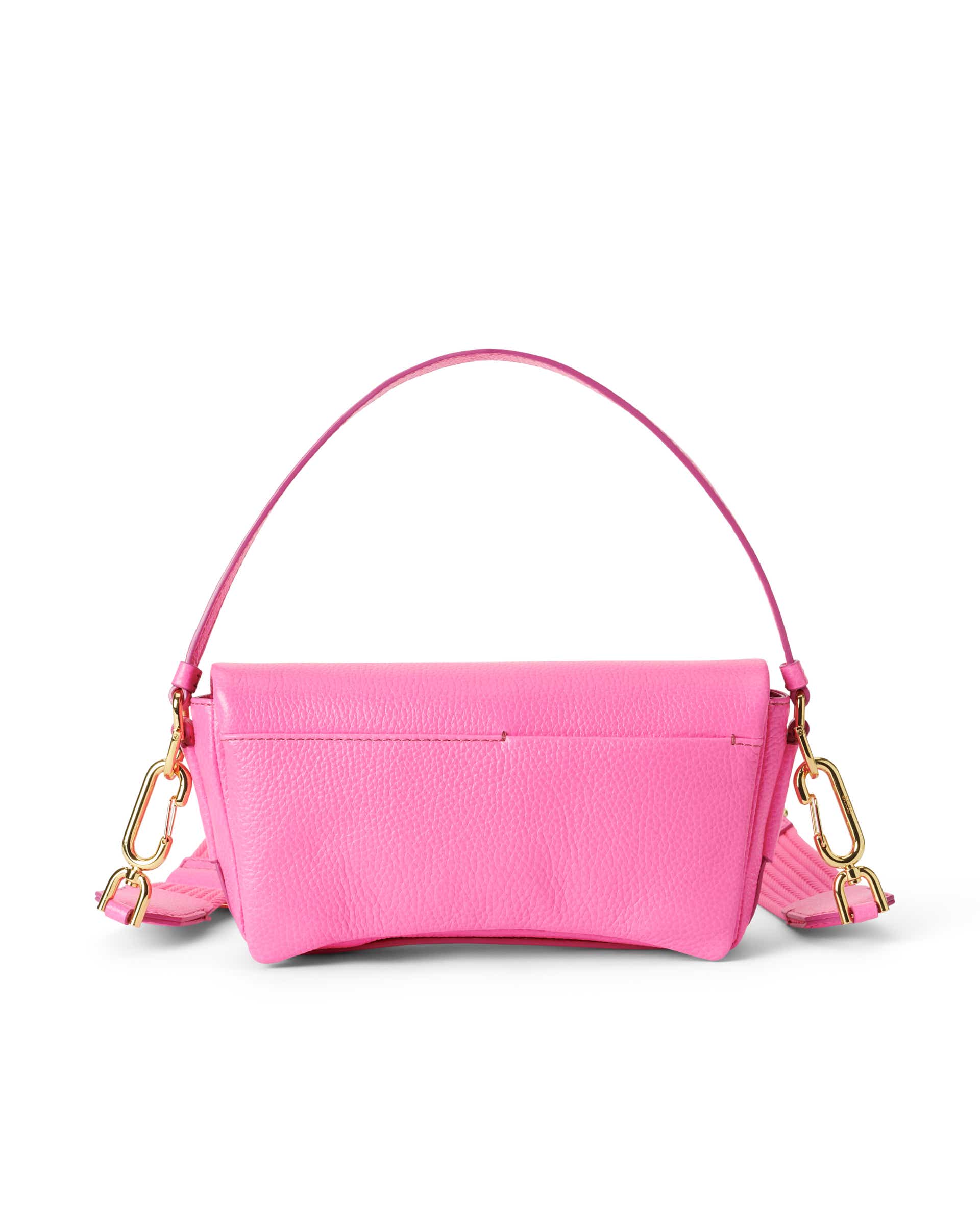 ECCO® Pinch Soft Pebbled Leather Medium Crossbody Bag - Pink - Back